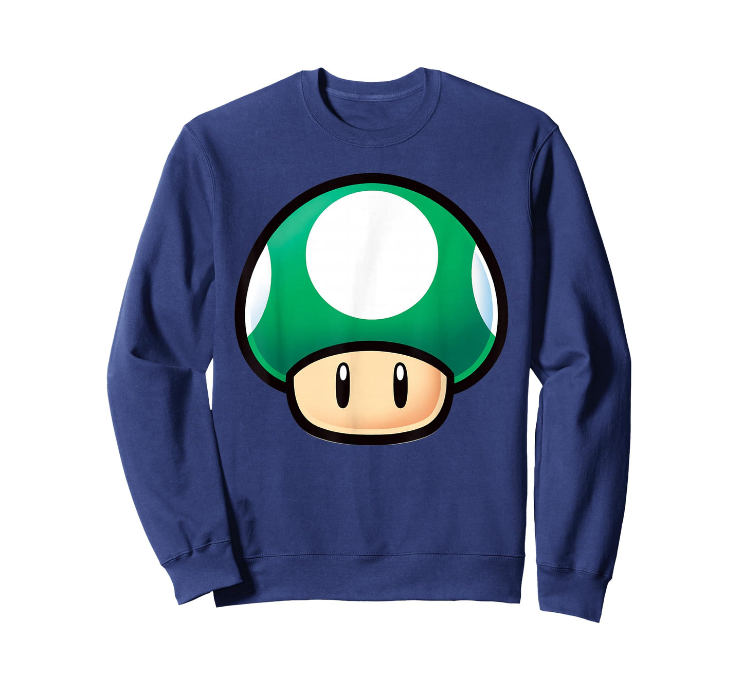 Super Mario Green Mushroom Big Face T-Shirt