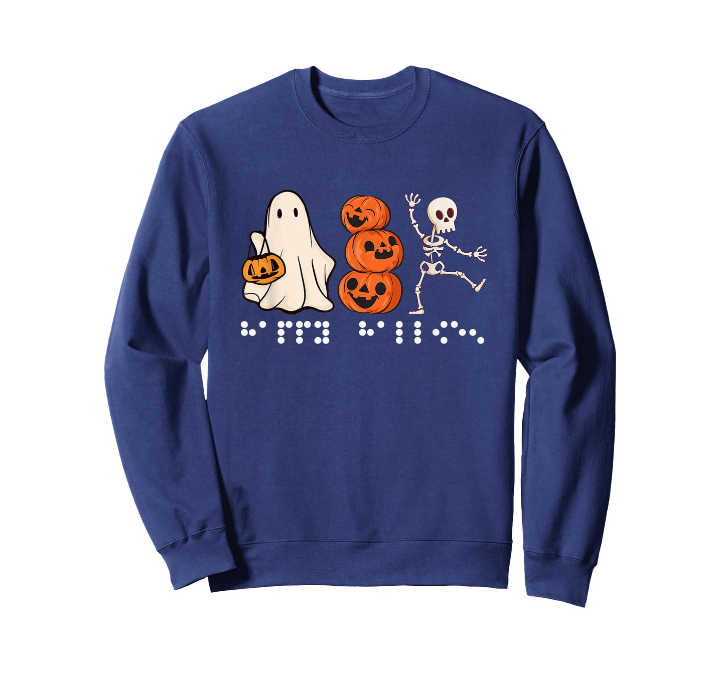 Simulated Braille Halloween Items for Men Women Kids Ghost T-Shirt