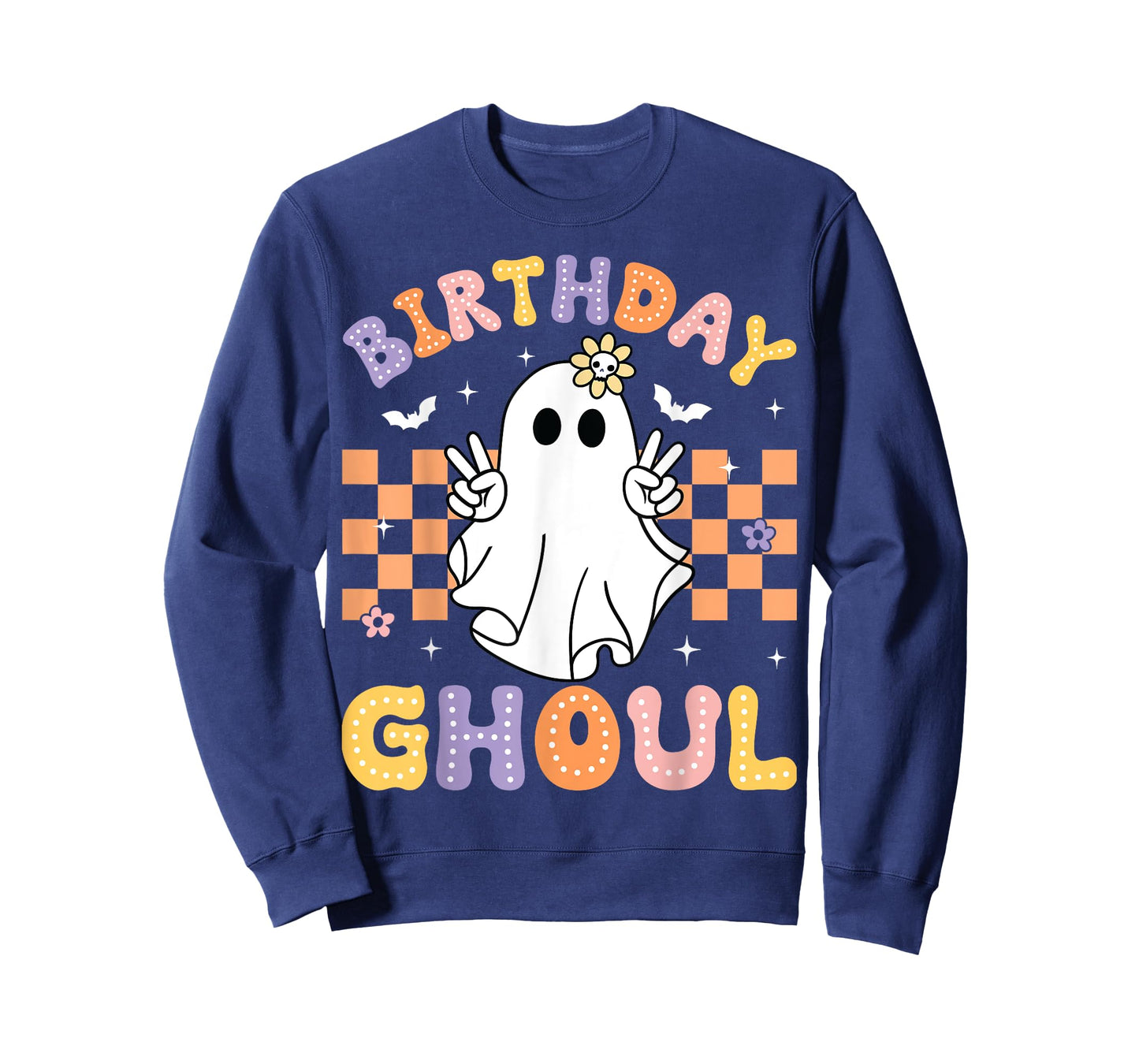 Birthday Ghoul Ghost Groovy Funny Halloween Birthday Party T-Shirt