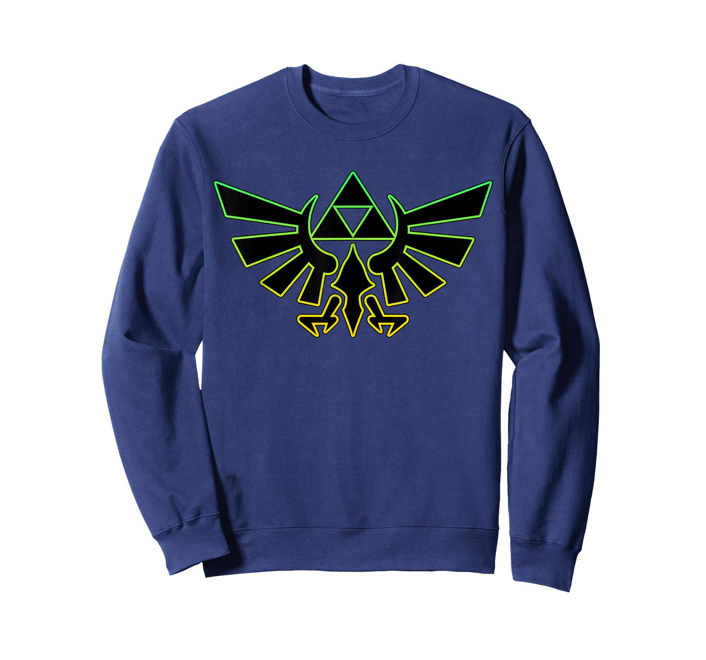 Nintendo Zelda Hyrule Crest Triforce Neon Outline T-Shirt