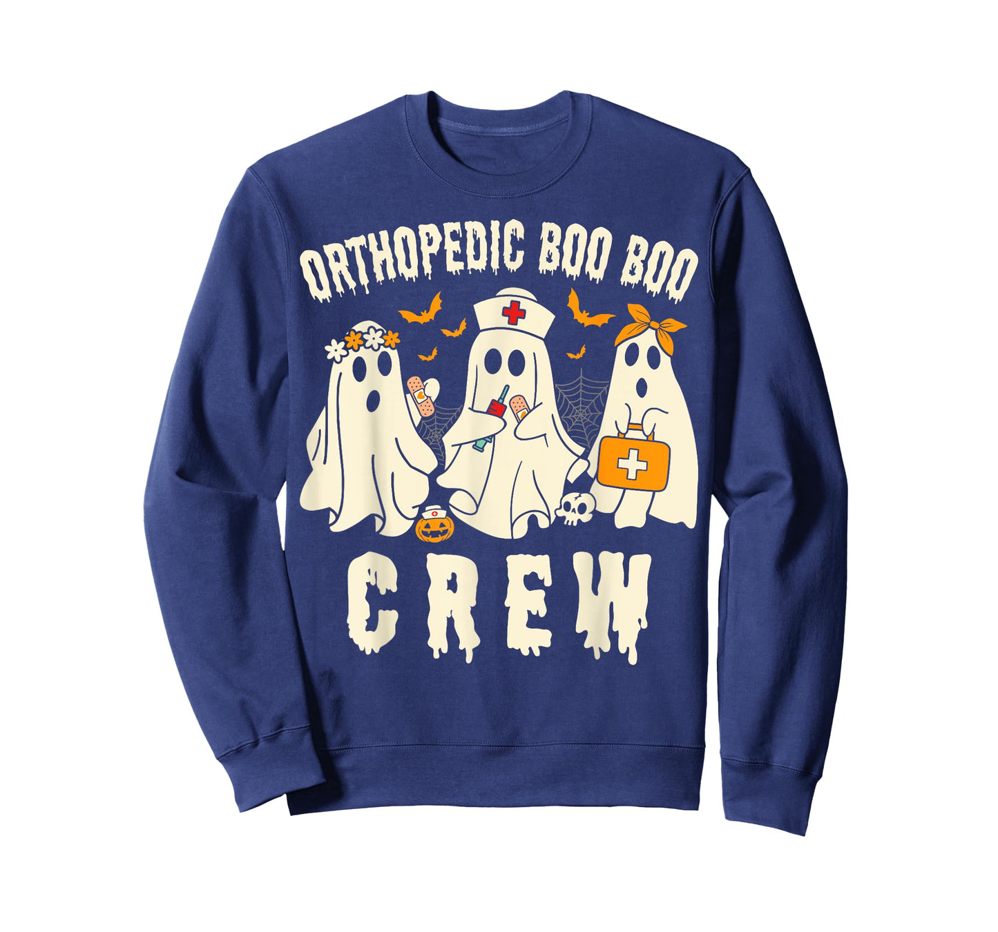 Orthopedic Boo Crew Ortho Nursing Halloween Ghost Costume T-Shirt