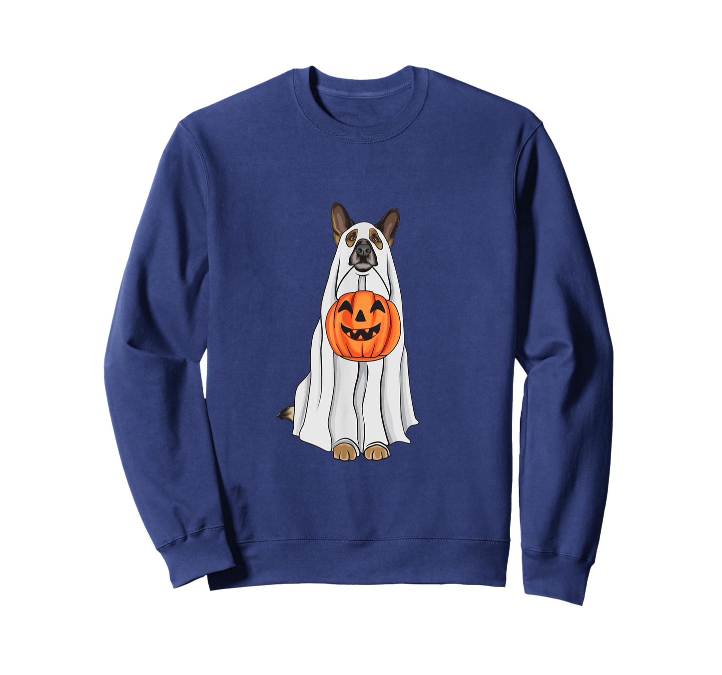 Spooky German Shepherd Halloween Dog Ghost T-Shirt