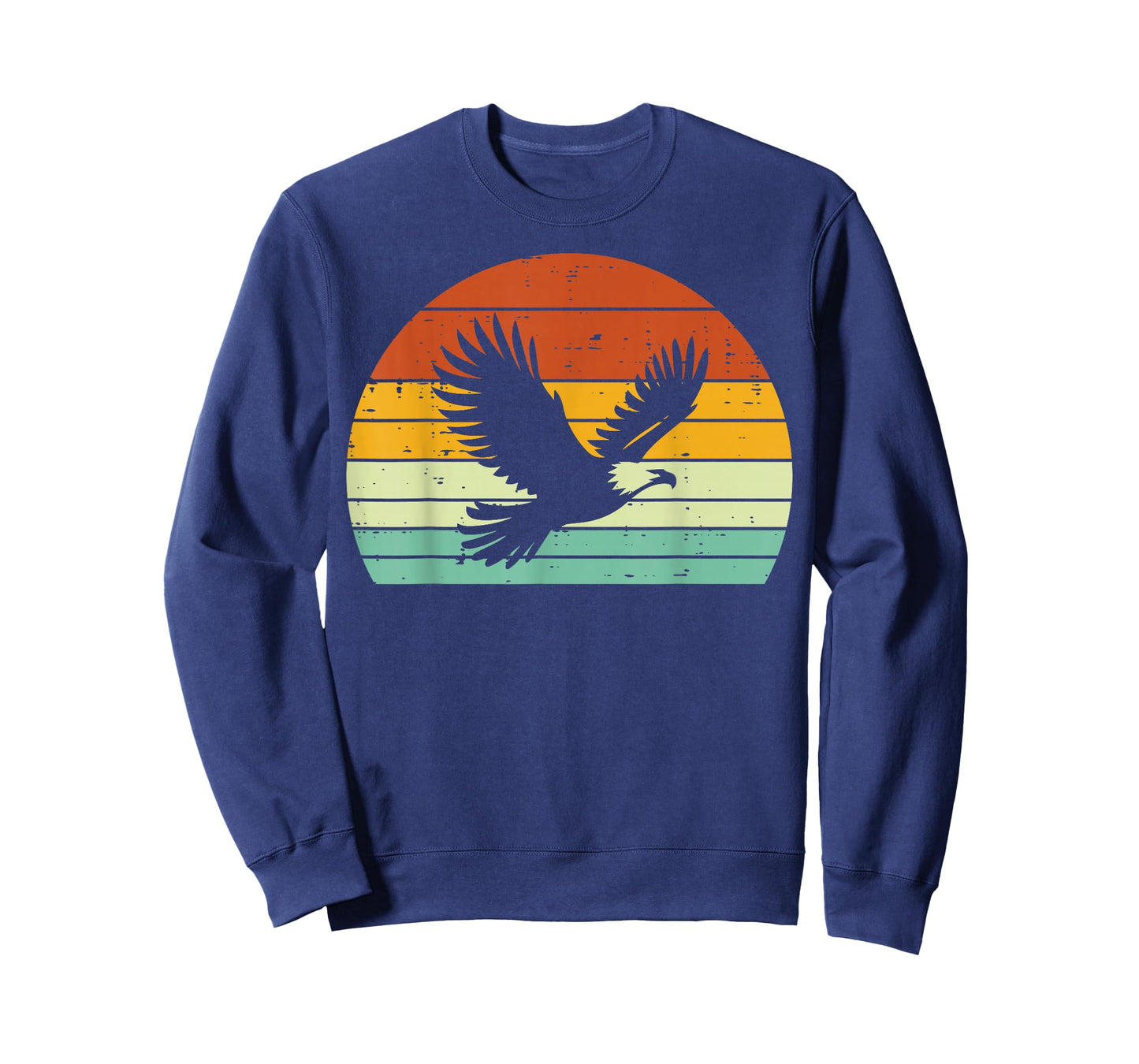 Bald Eagle Sunset Retro Wildlife Bird Men Women Kids T-Shirt
