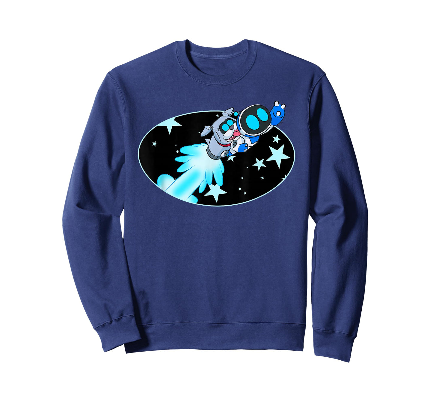 Astro Bot Rescue Mission Rocket Dog Flight Club PlayStation T-Shirt