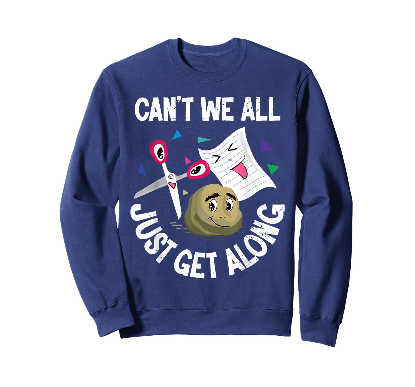 Can't We All Just Get Along Funny Rock Paper Scissors Gifts T-Shirt