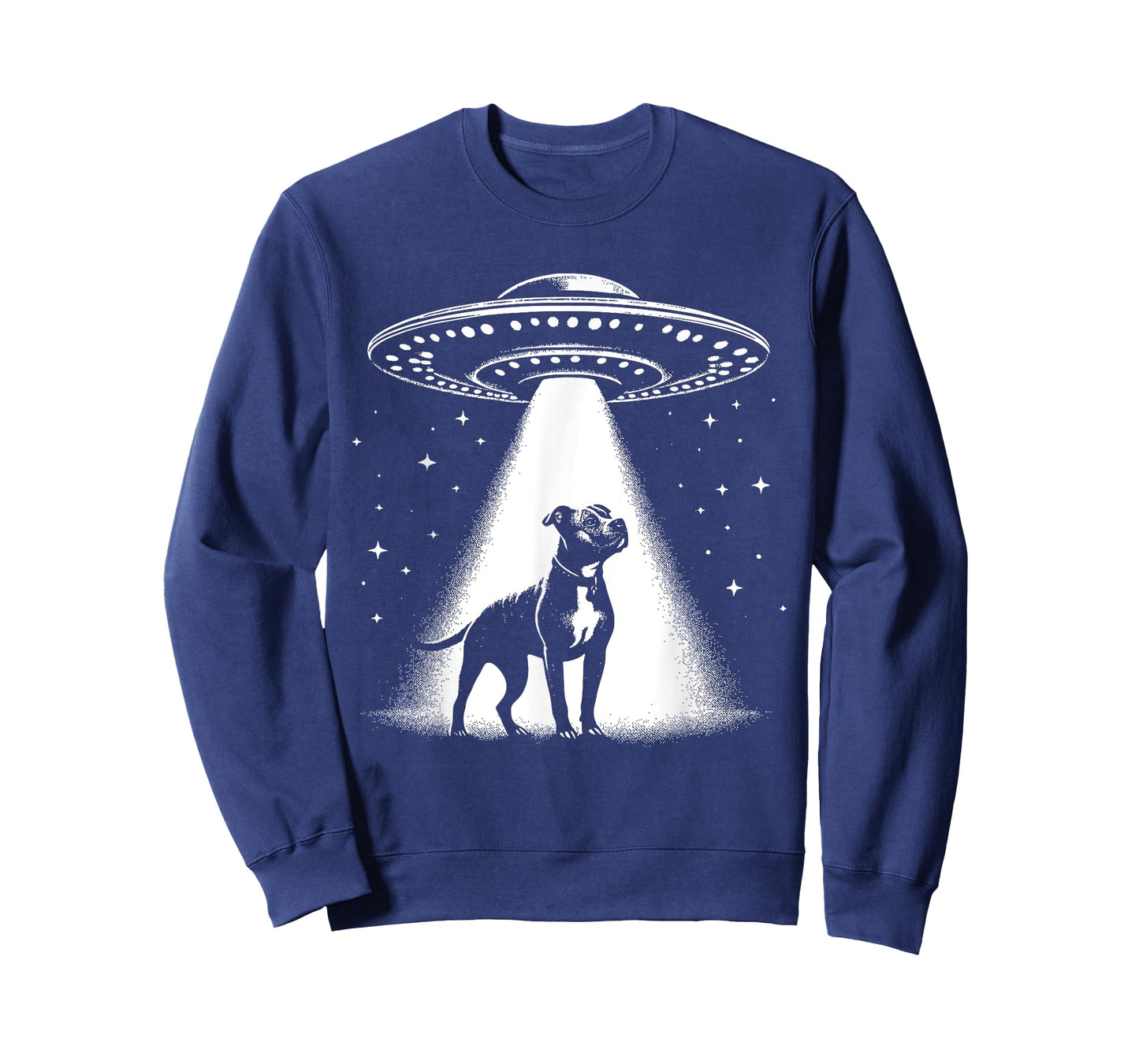 American Pit Bull Terrier Mom Dad Dog - Funny Alien UFO T-Shirt