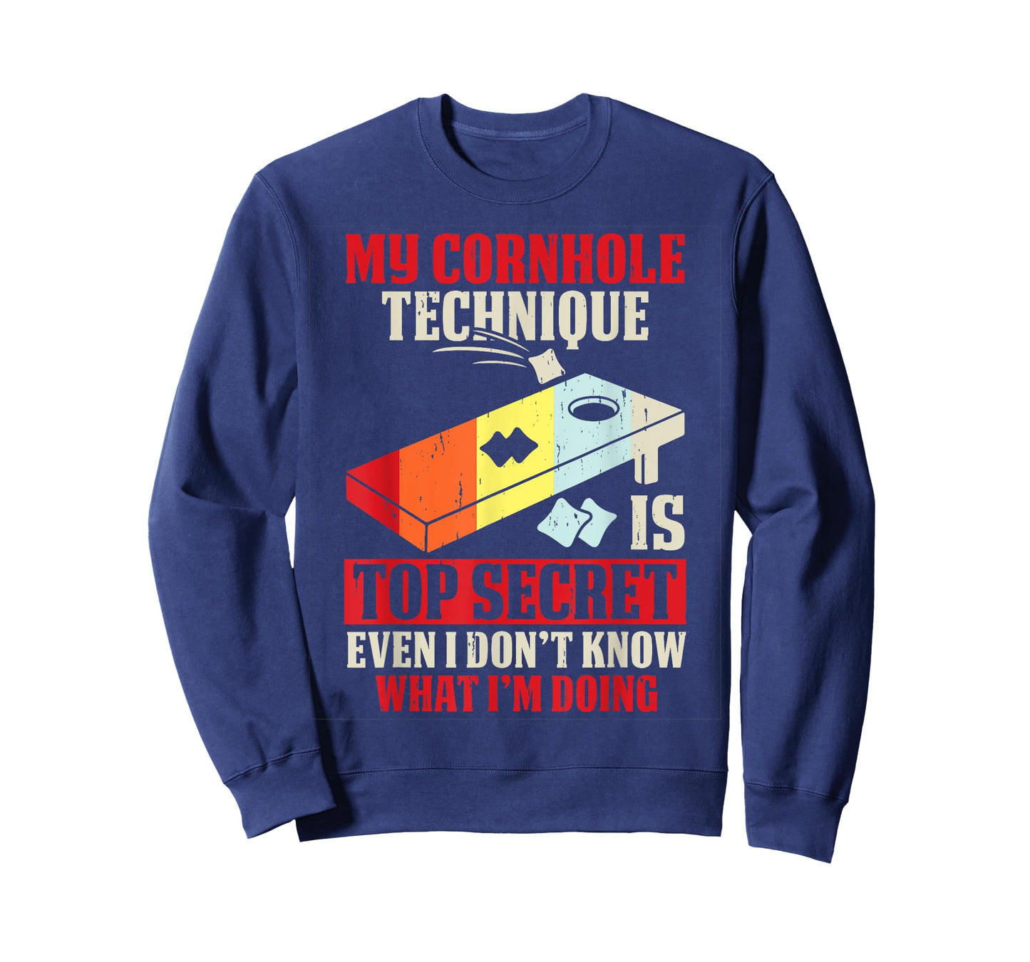 Funny Cornhole T-Shirt, Small, Black