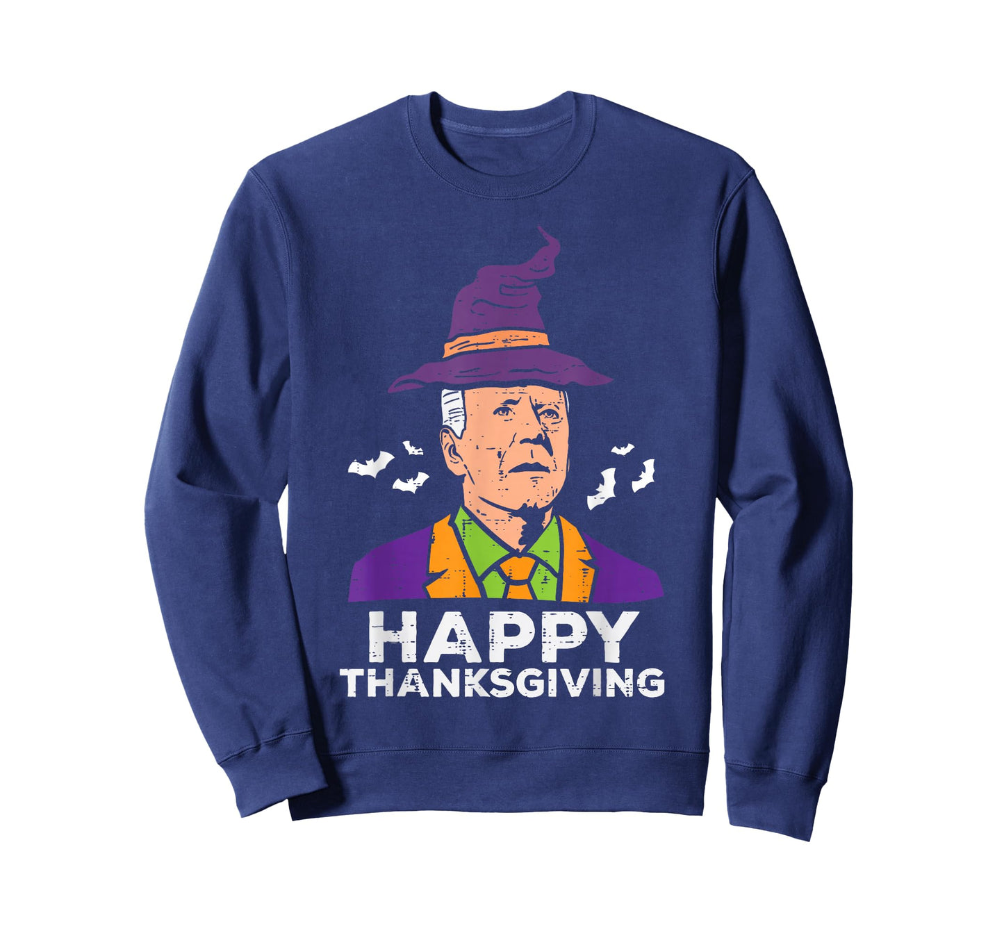Joe Biden Witch Hat Happy Thanksgiving Halloween Costume T-Shirt
