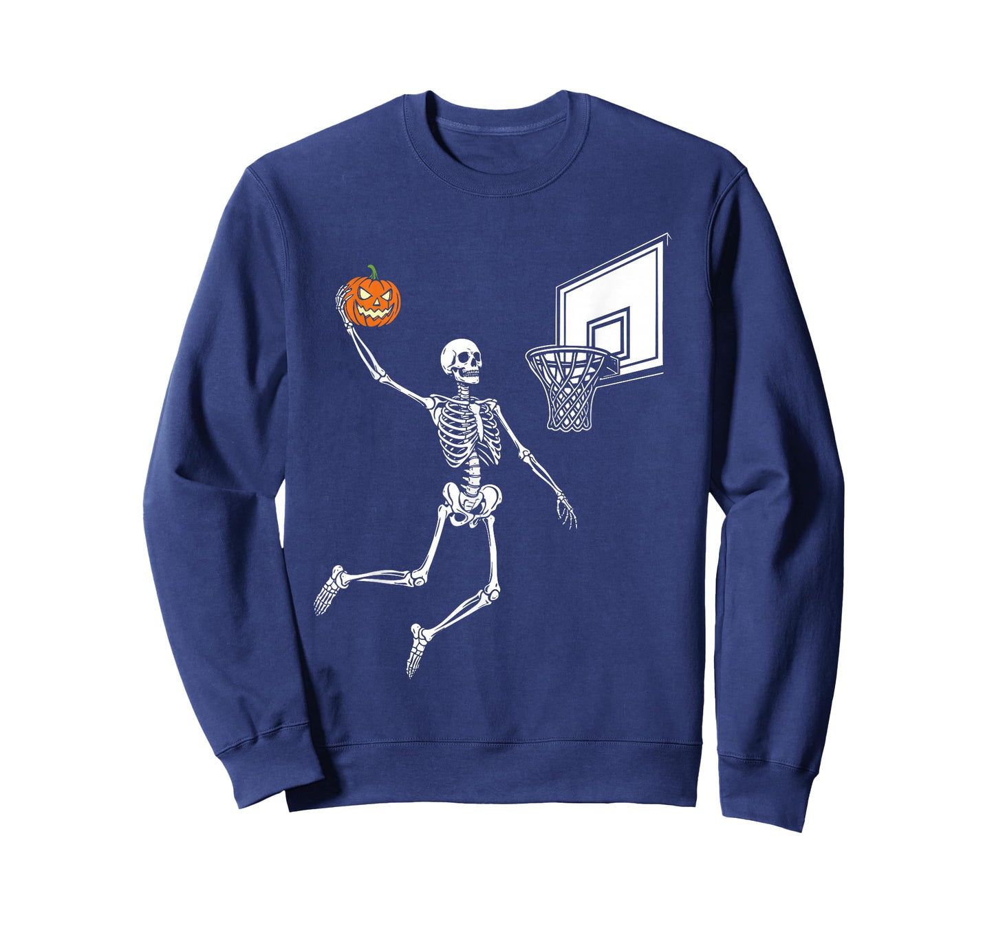 Skeleton Basketball Player - Spooky Halloween Pumpkin T-Shirt