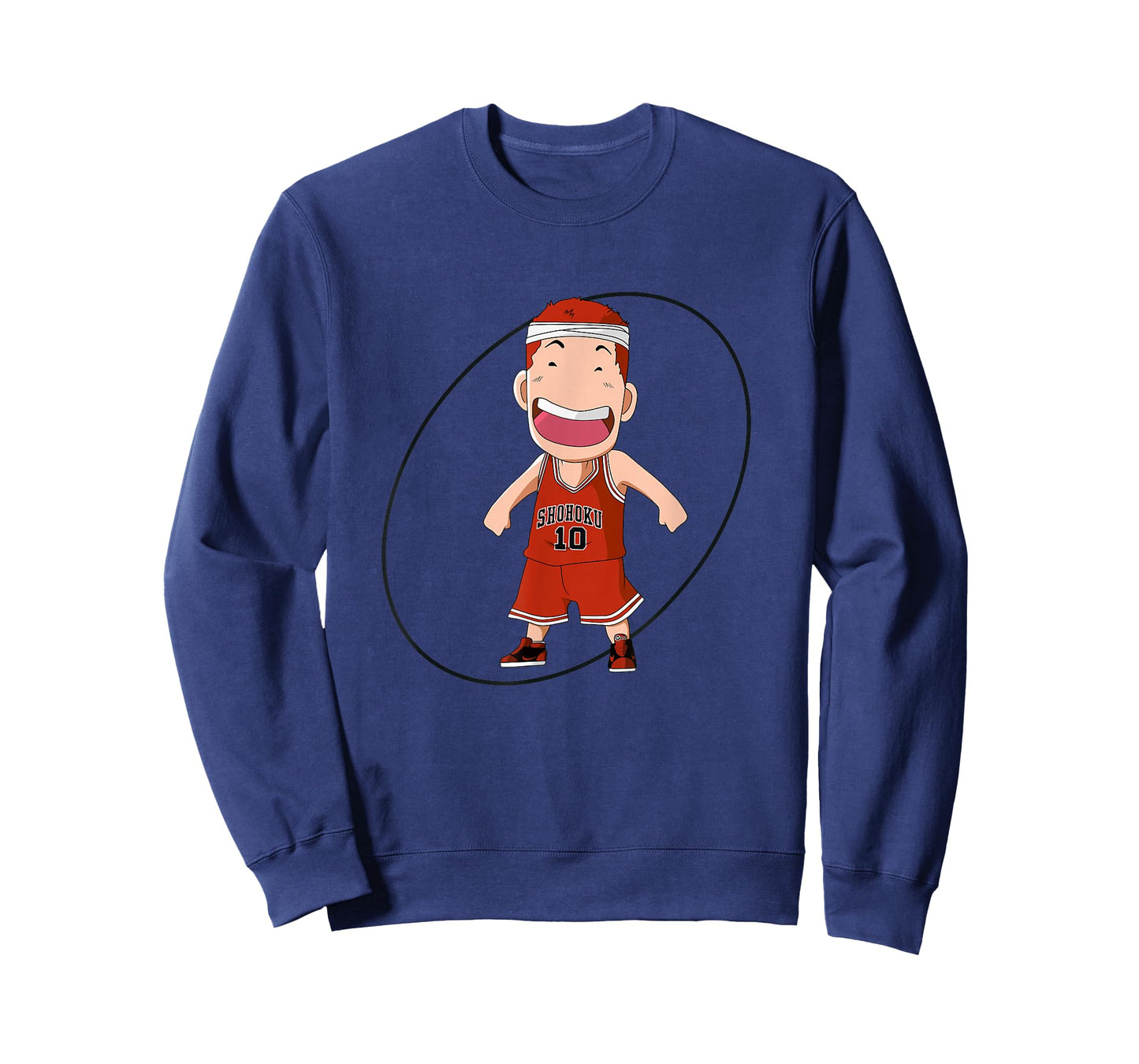 BOKCHU Men's Hanamichi Sakuragi Anime Basketball T-Shirt, Black, Small