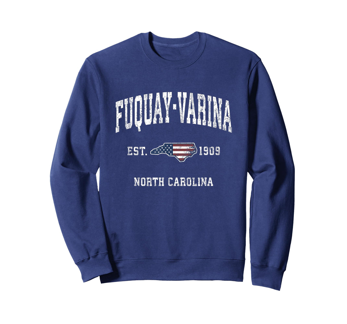 Fuquay-Varina North Carolina NC Vintage American Flag Design T-Shirt