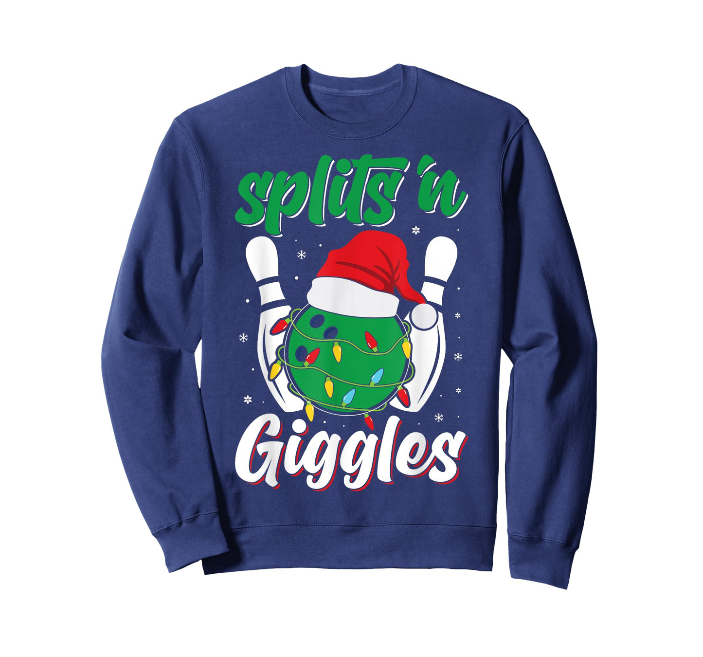 Funny Splits 'n Giggles Bowling Player Christmas Bowler T-Shirt