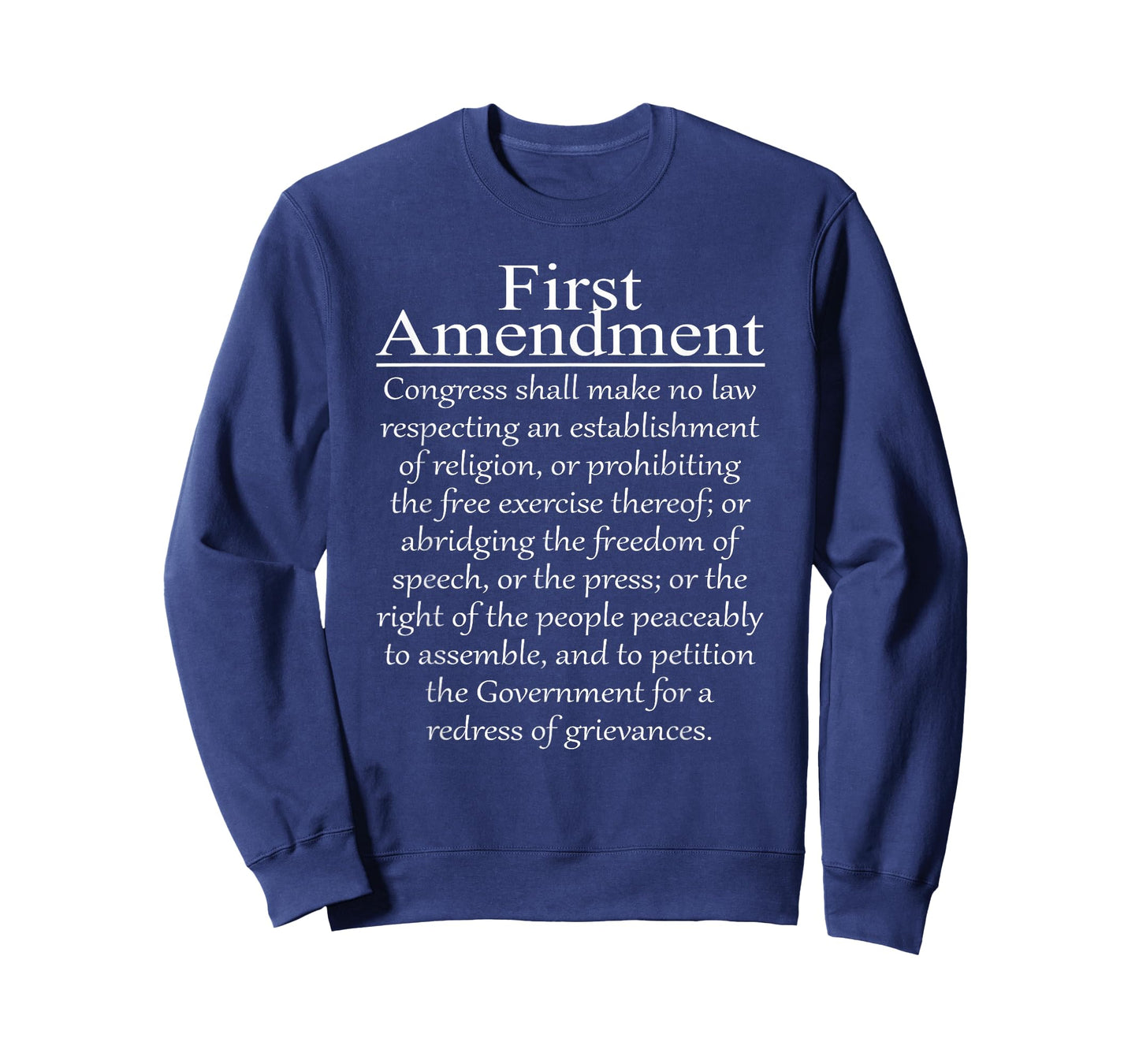 1st First Amendment U.S. Constitution Patriot US History T-Shirt