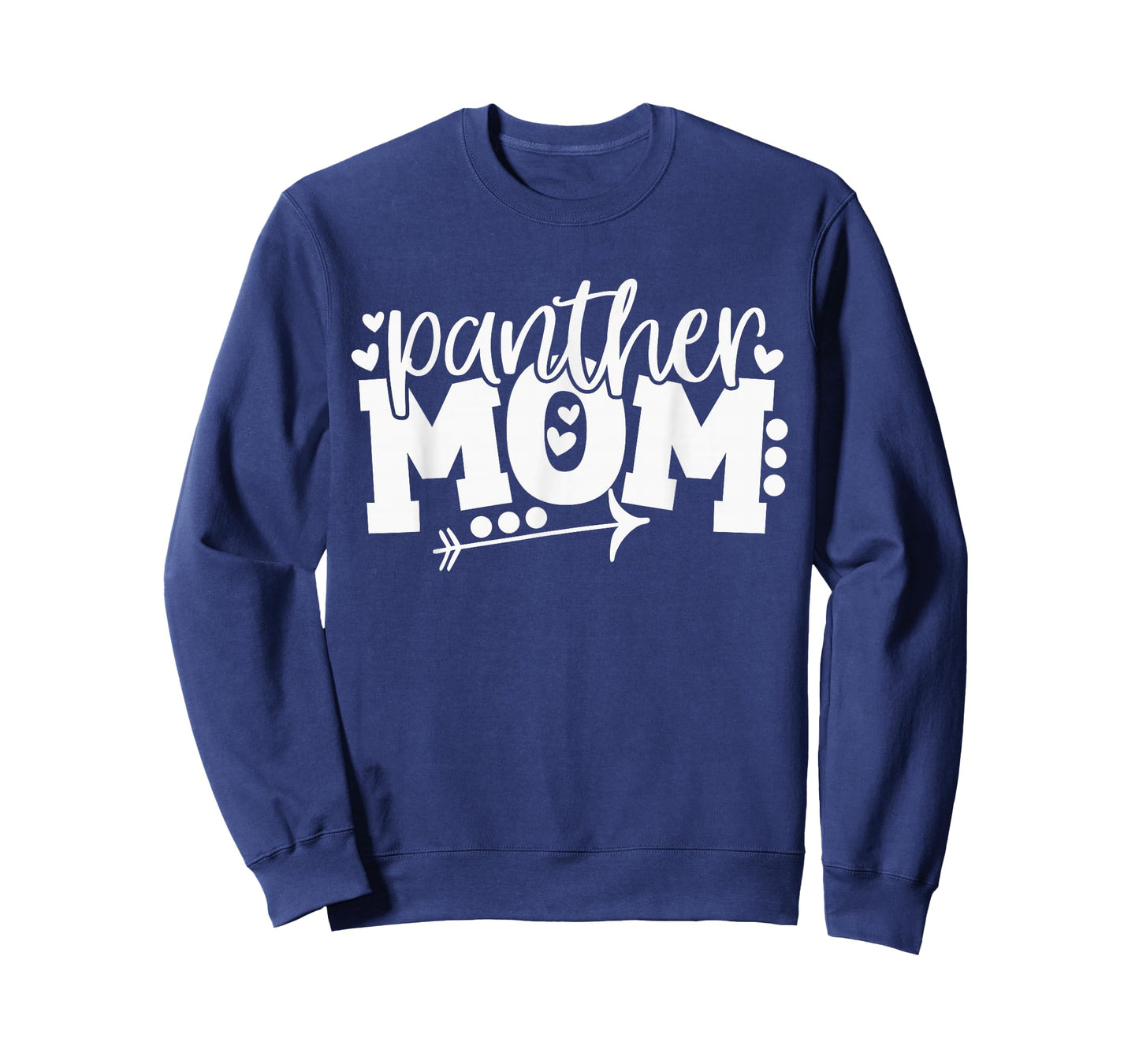 Panther Mom School Sports Fan Team Spirit Arrow T-Shirt