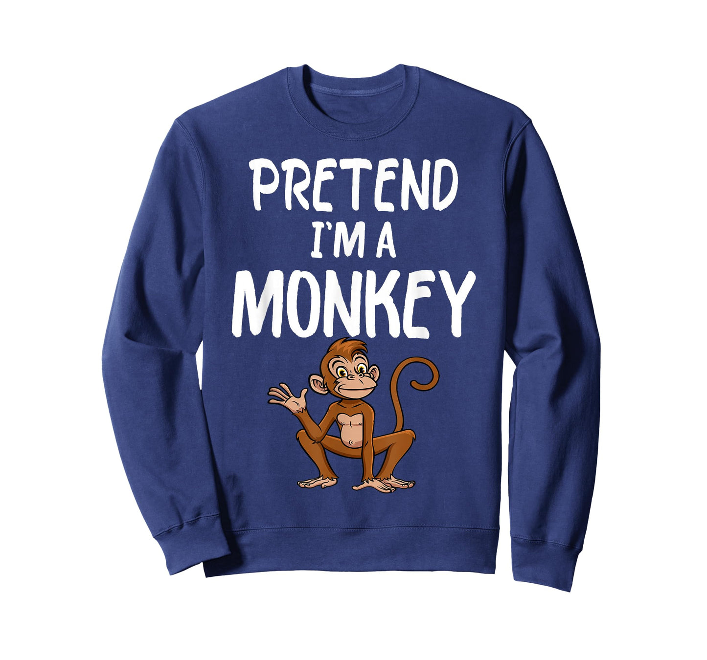 Pretend I'm A Monkey Tee Funny Lazy Halloween Costume party T-Shirt