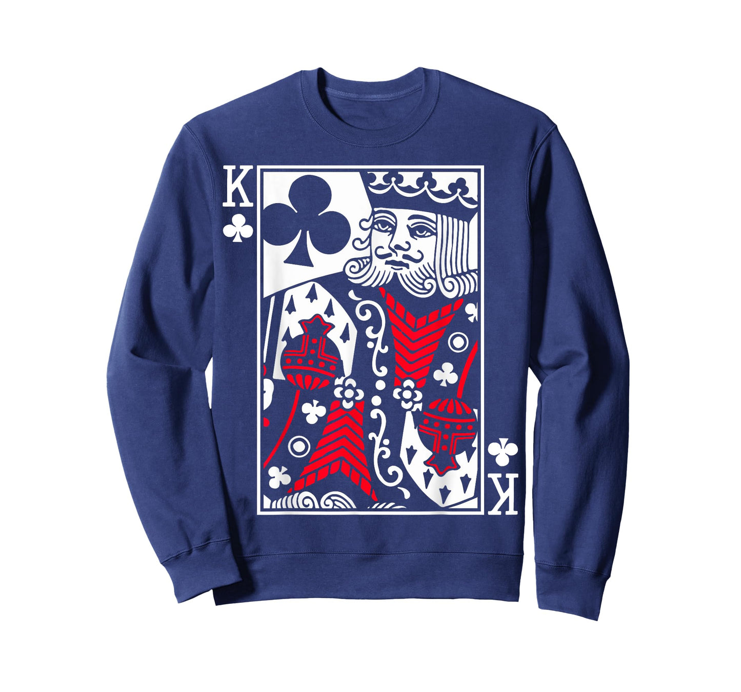 King Poker Card of Clubs Playing Cards with 4 Kings Costume T-Shirt
