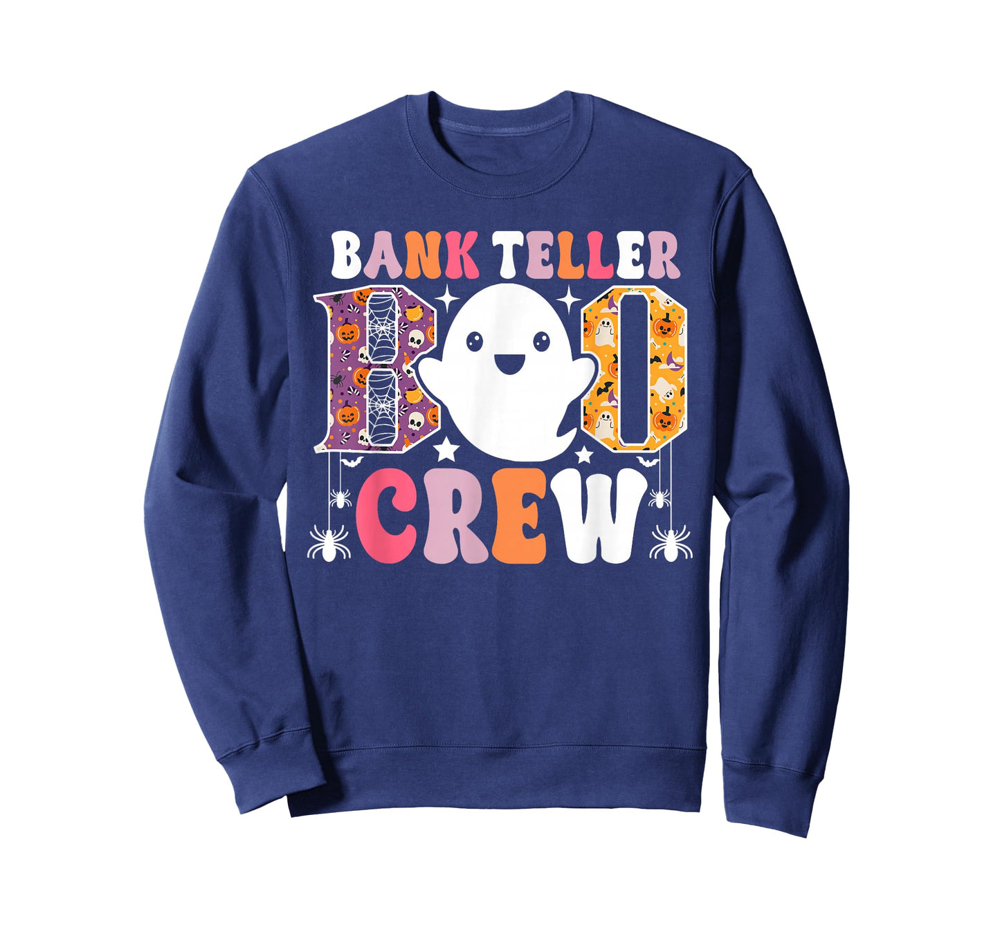 Bank Teller Boo Crew Funny Ghost Halloween Costume T-Shirt