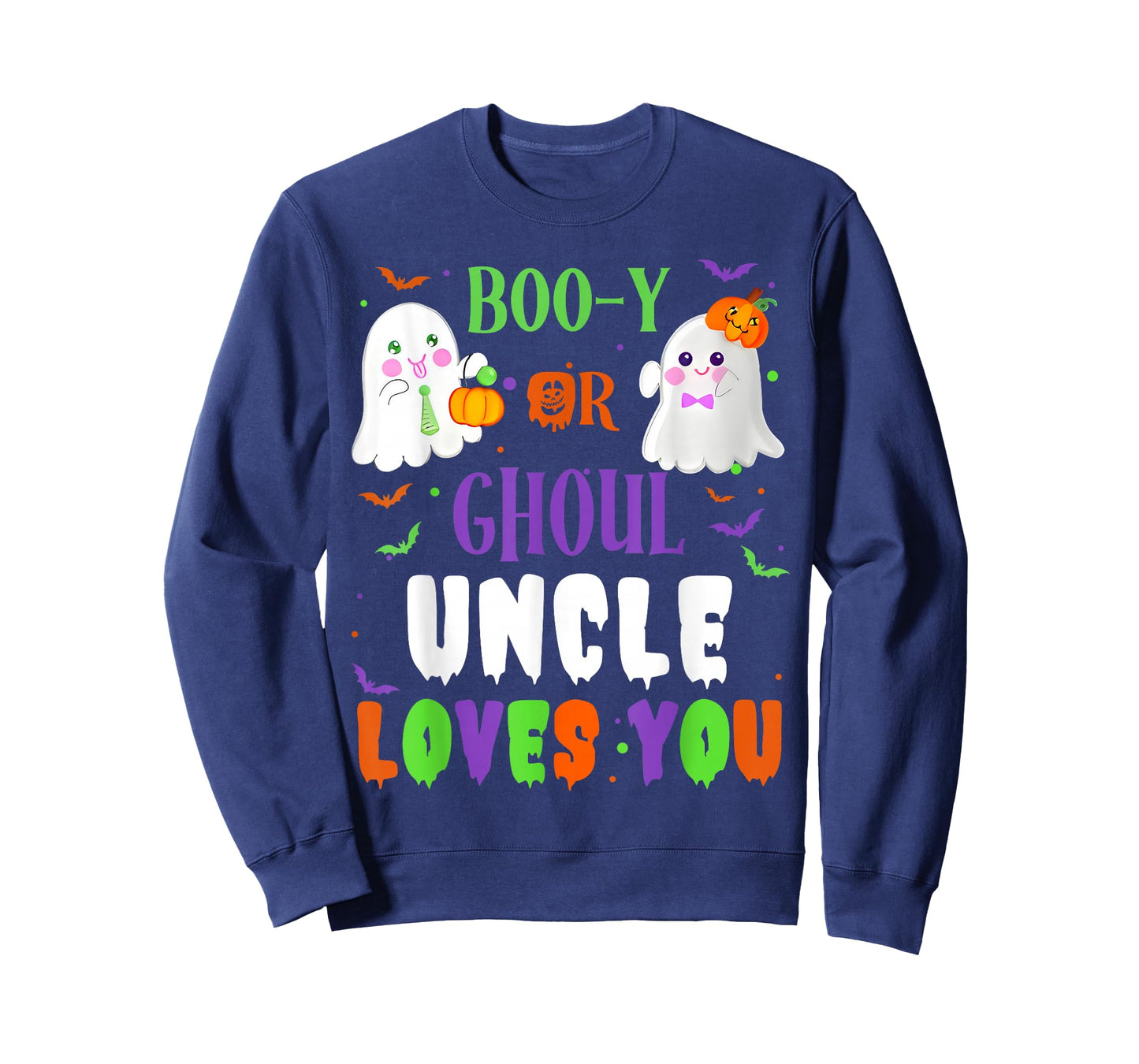 Boo-y Or Ghoul Uncle Loves You Boo Halloween Baby Gender T-Shirt
