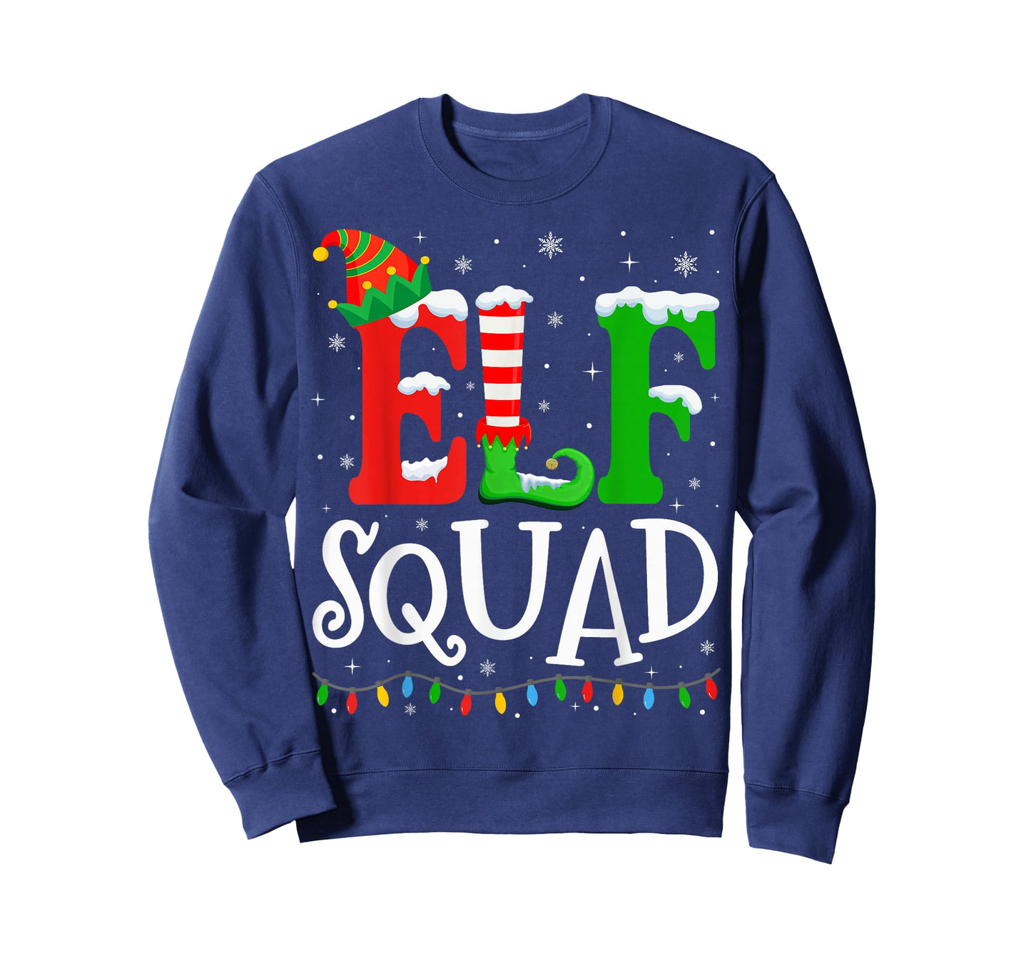 Elf Family Christmas Matching Pajamas Xmas Elf Squad T-Shirt
