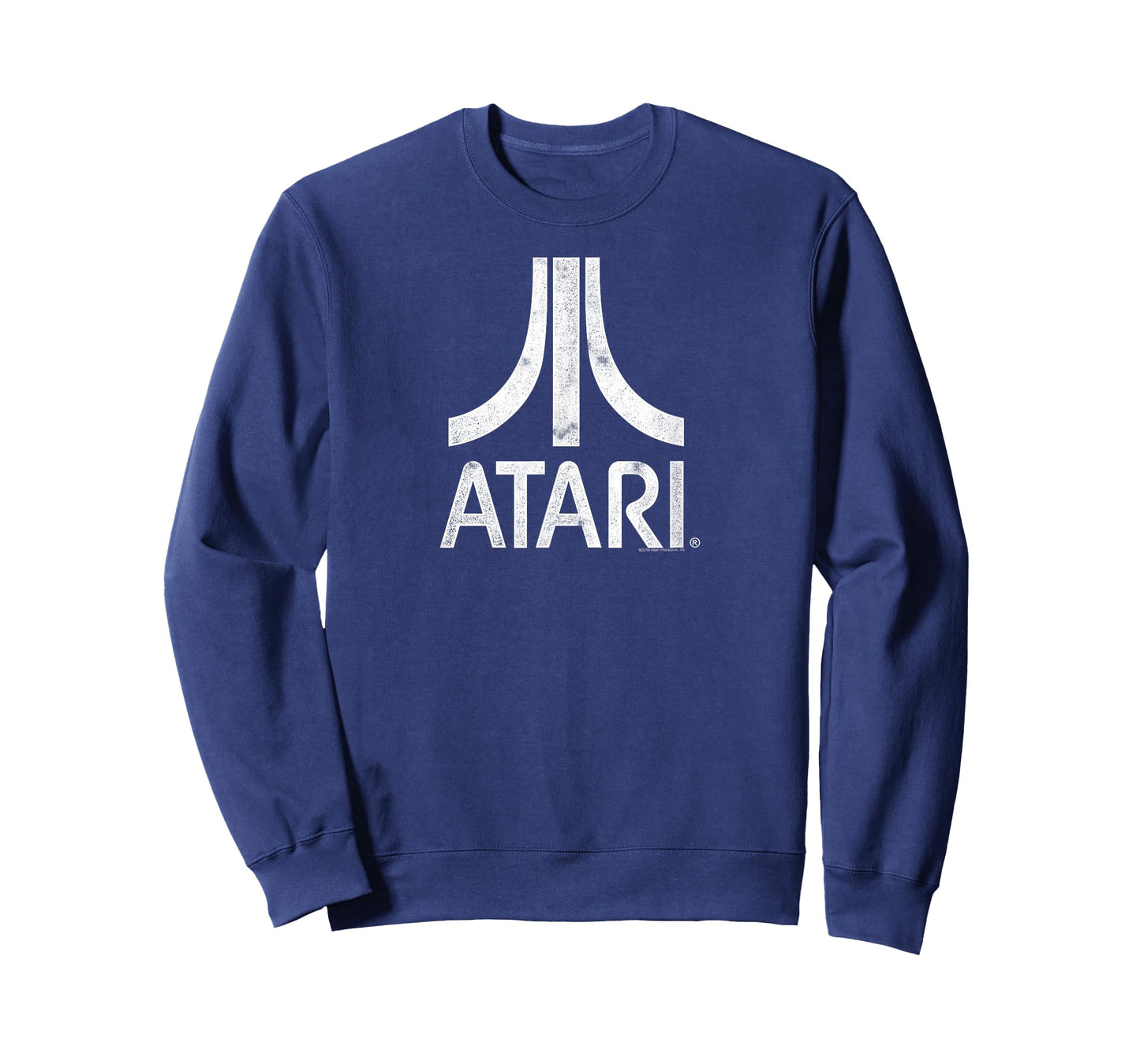 ATARI White Distressed Retro Gaming Logo T-Shirt