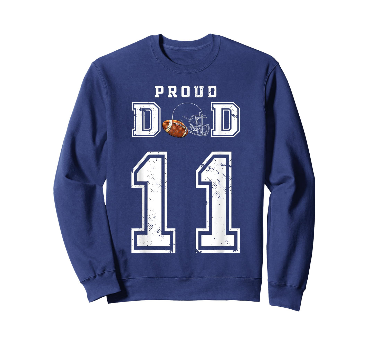 Custom Proud Football Dad Number 11 Personalized For Men T-Shirt