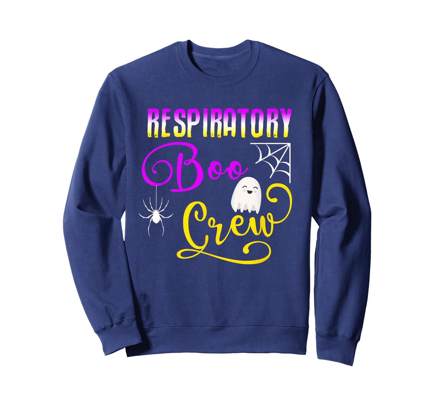 Respiratory Therapist Boo Crew Ghost Spider Halloween T-Shirt