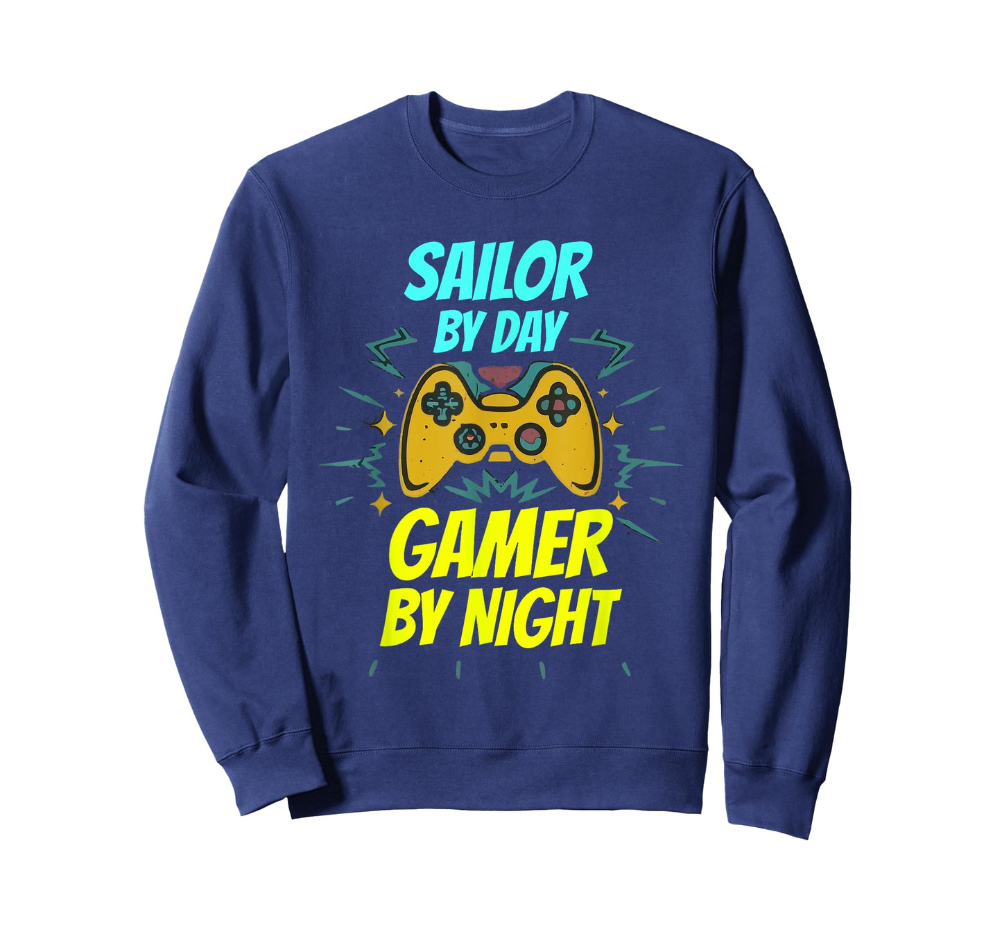 Sailor By Day Gamer By Night Funny Sailor Gaming T-Shirt