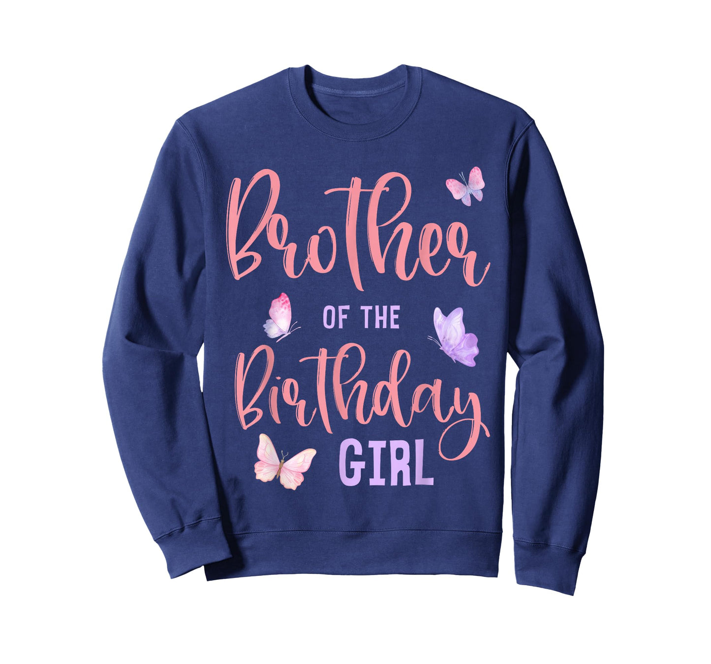 Brother of The Birthday Girl Butterfly Party Matching Family T-Shirt