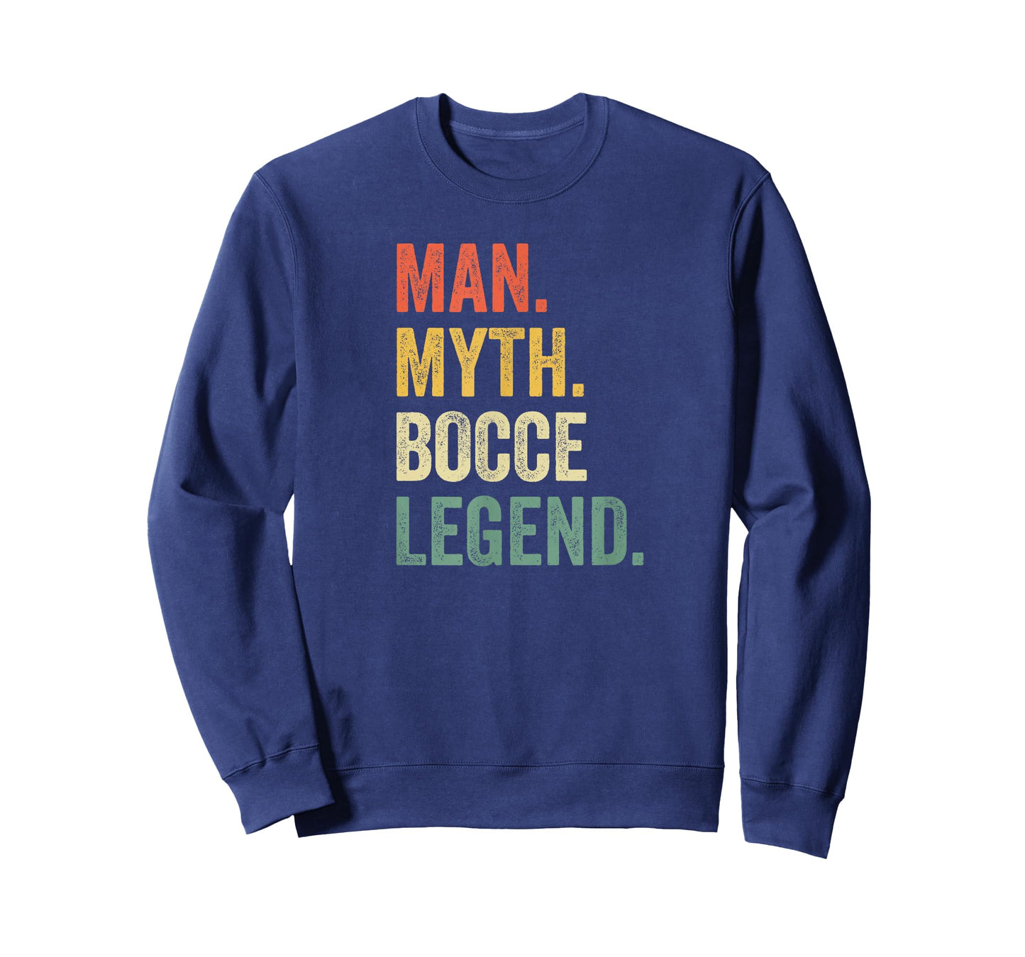 Man Myth Bocce Legend Funny Bocce Ball Player Dad Vintage T-Shirt