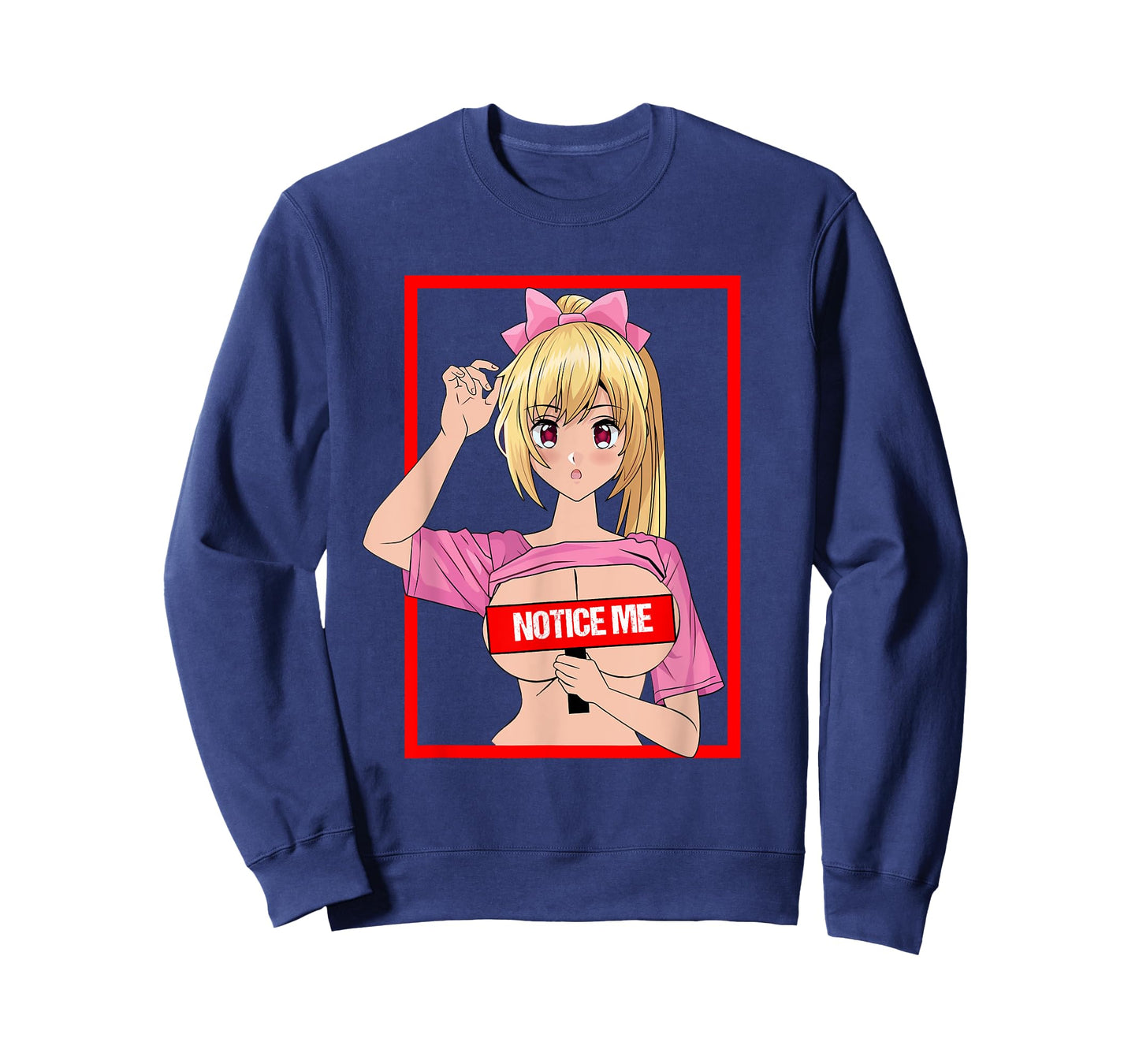 Sexy Big Breasts Cartoon Girl me Noticed Japan Anime T-Shirt