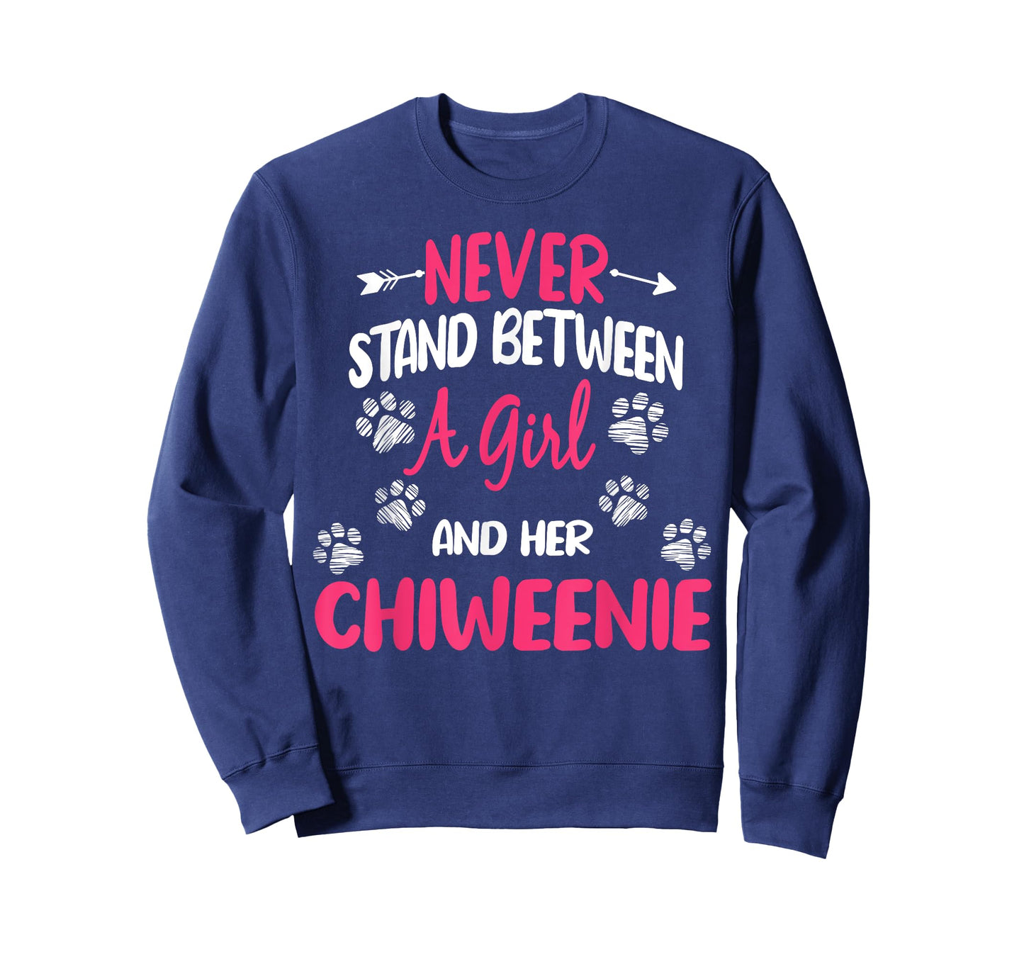 Never Stand Between A Girl And Her Chiweenie Dog Lover T-Shirt