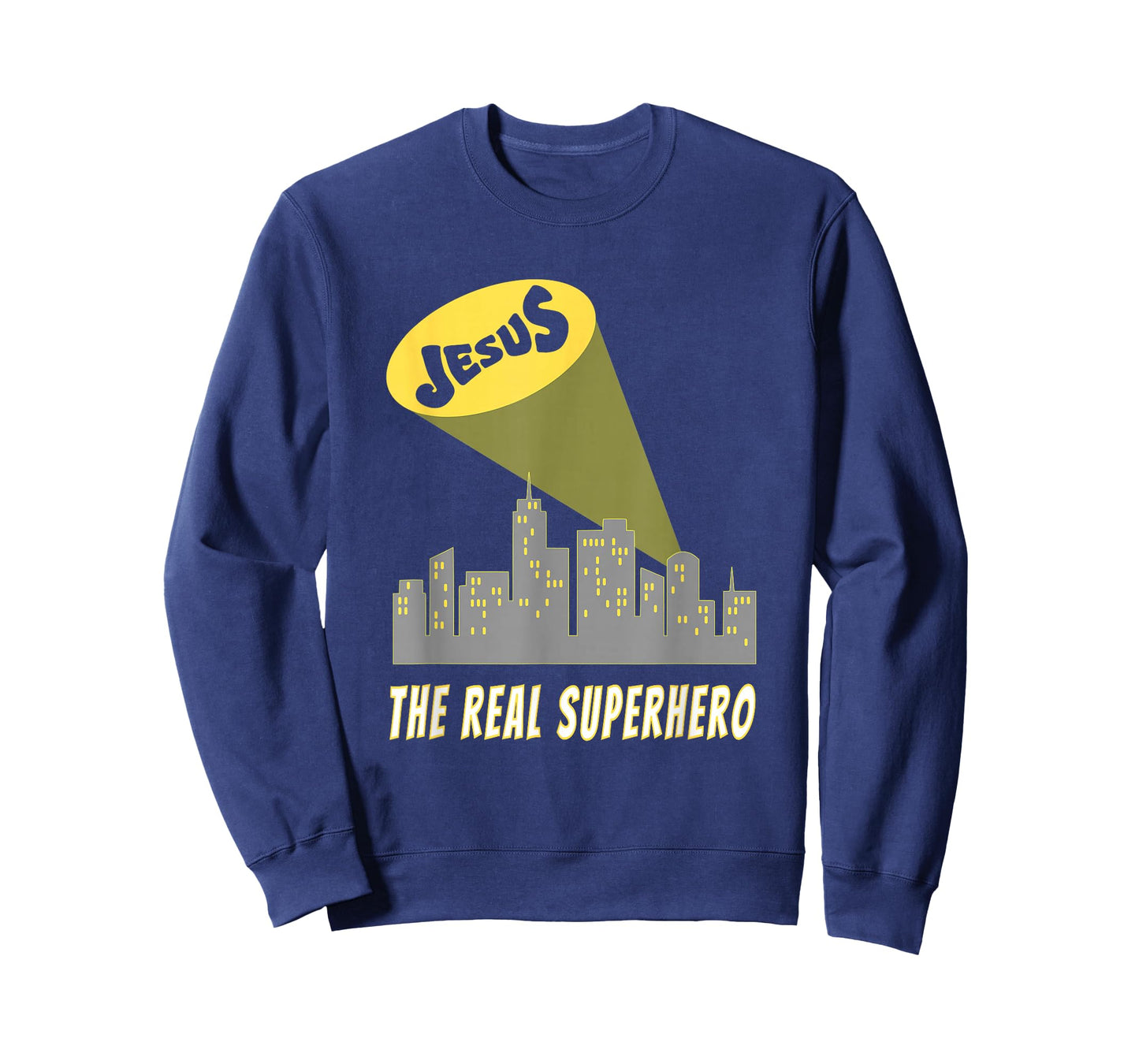 Jesus the Real Superhero Bat Signal T-Shirt T-Shirt