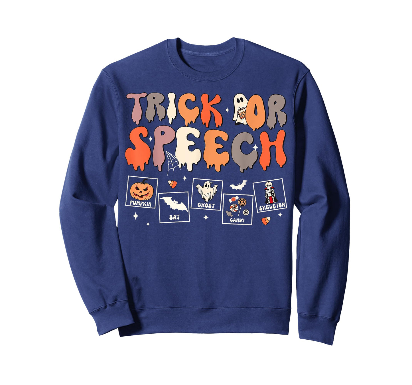 Retro Trick Or Speech SLP Speech Therapy Halloween Costume T-Shirt
