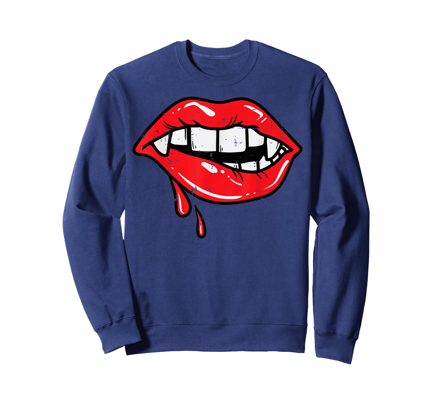 Vampire Lips Bloody Halloween Costume For Women Girls T-Shirt