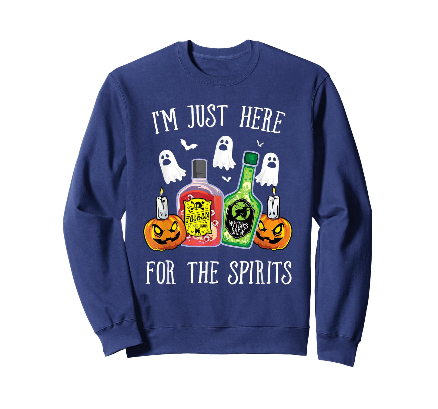 I'm Just Here For the Spirits Bar Pub Bartender Halloween T-Shirt