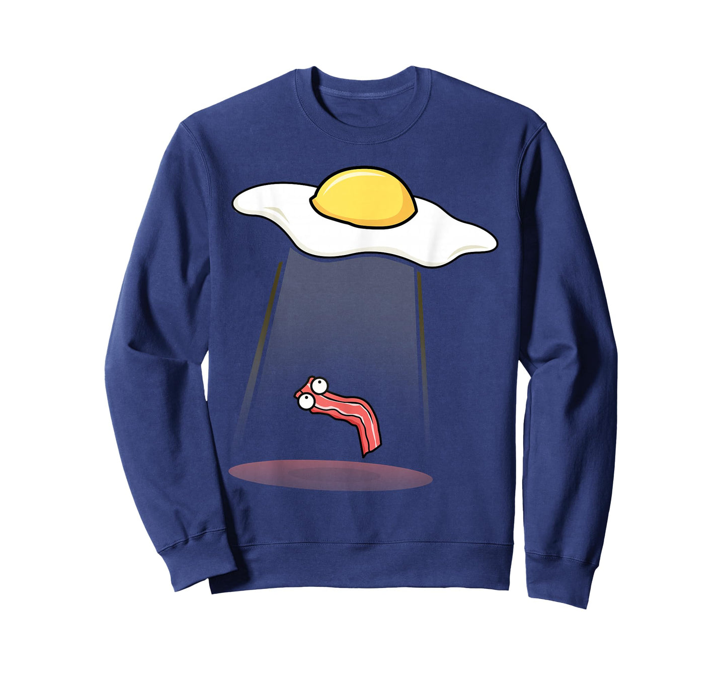 Bacon Kidnapping Bacon Funny Alien UFO Breakfast Galaxy T-Shirt