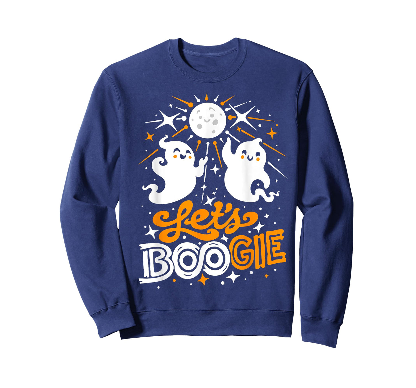 Let's Boogie Funny Cute Disco Fever 70s Halloween Boo Ghosts T-Shirt