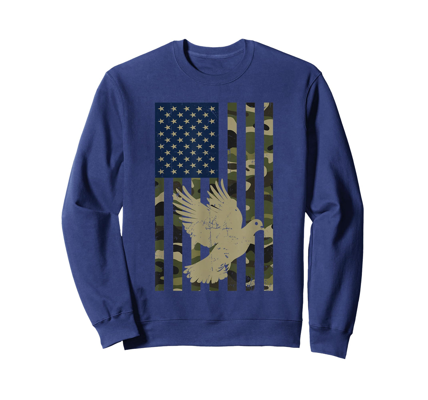 Camo American USA Flag Camouflage Dove Hunting Hunter T-Shirt
