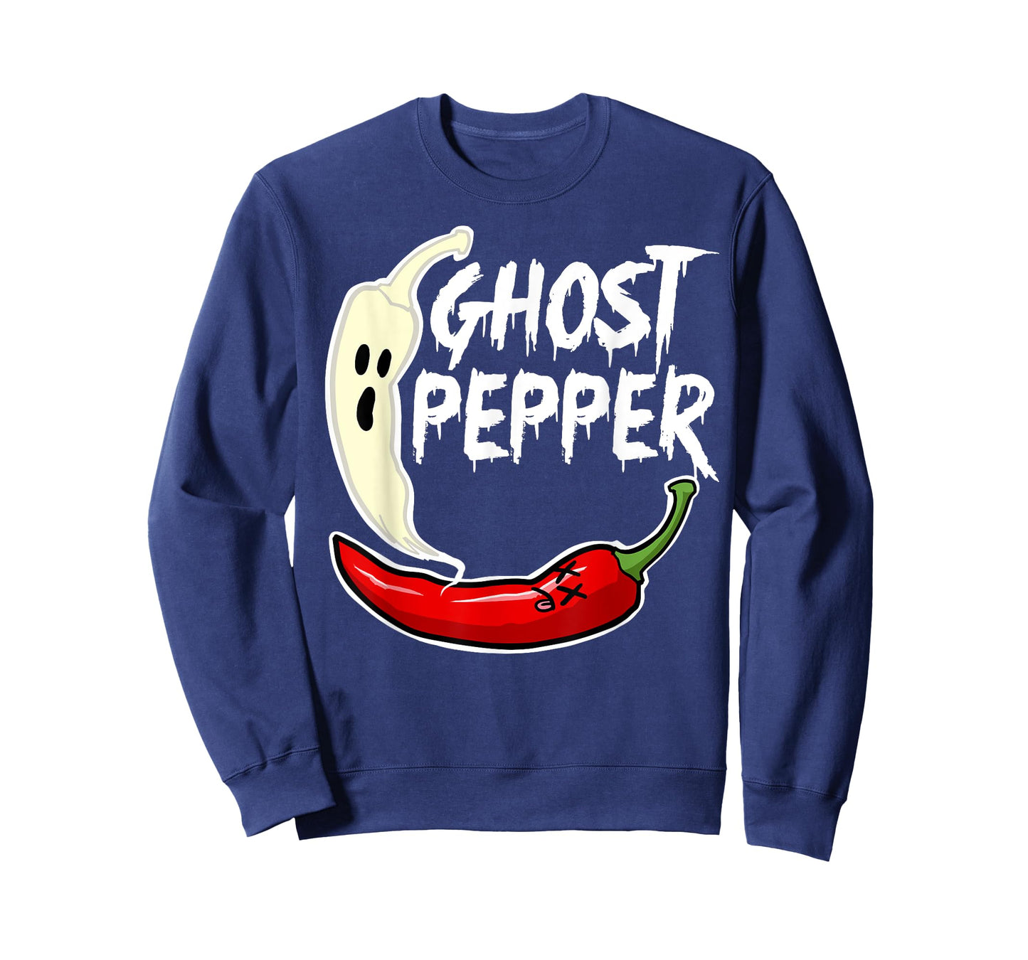 Ghost Pepper Funny Spicy Hot Halloween Ghost Pepper T-Shirt