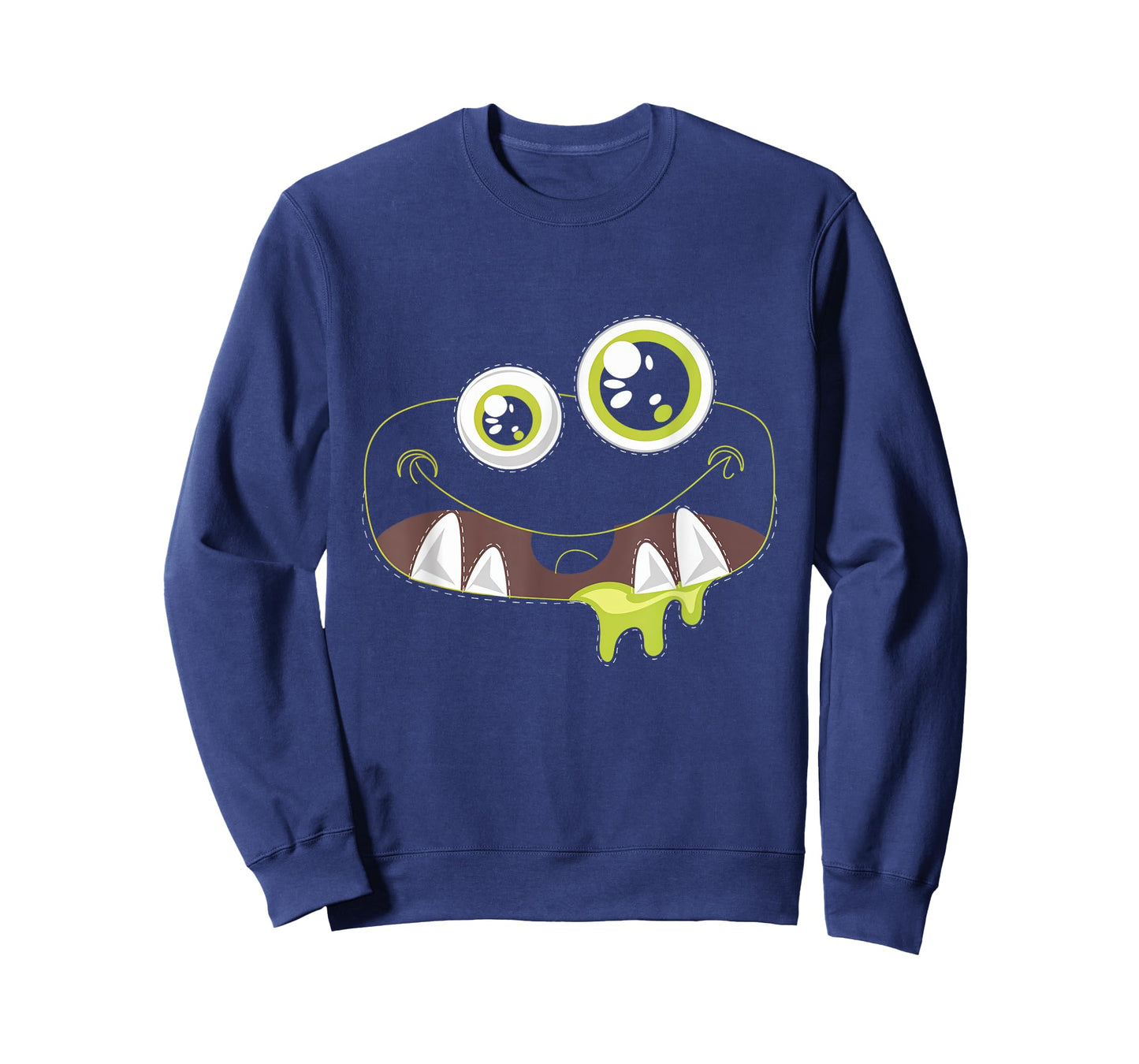Cute Monster Face Halloween Costumes Kids Fun T-Shirt
