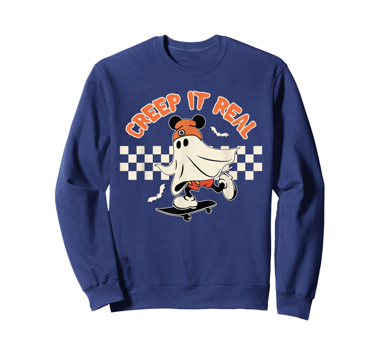 Creep it Real Spooky Ghost Mouse Men Women Halloween T-Shirt
