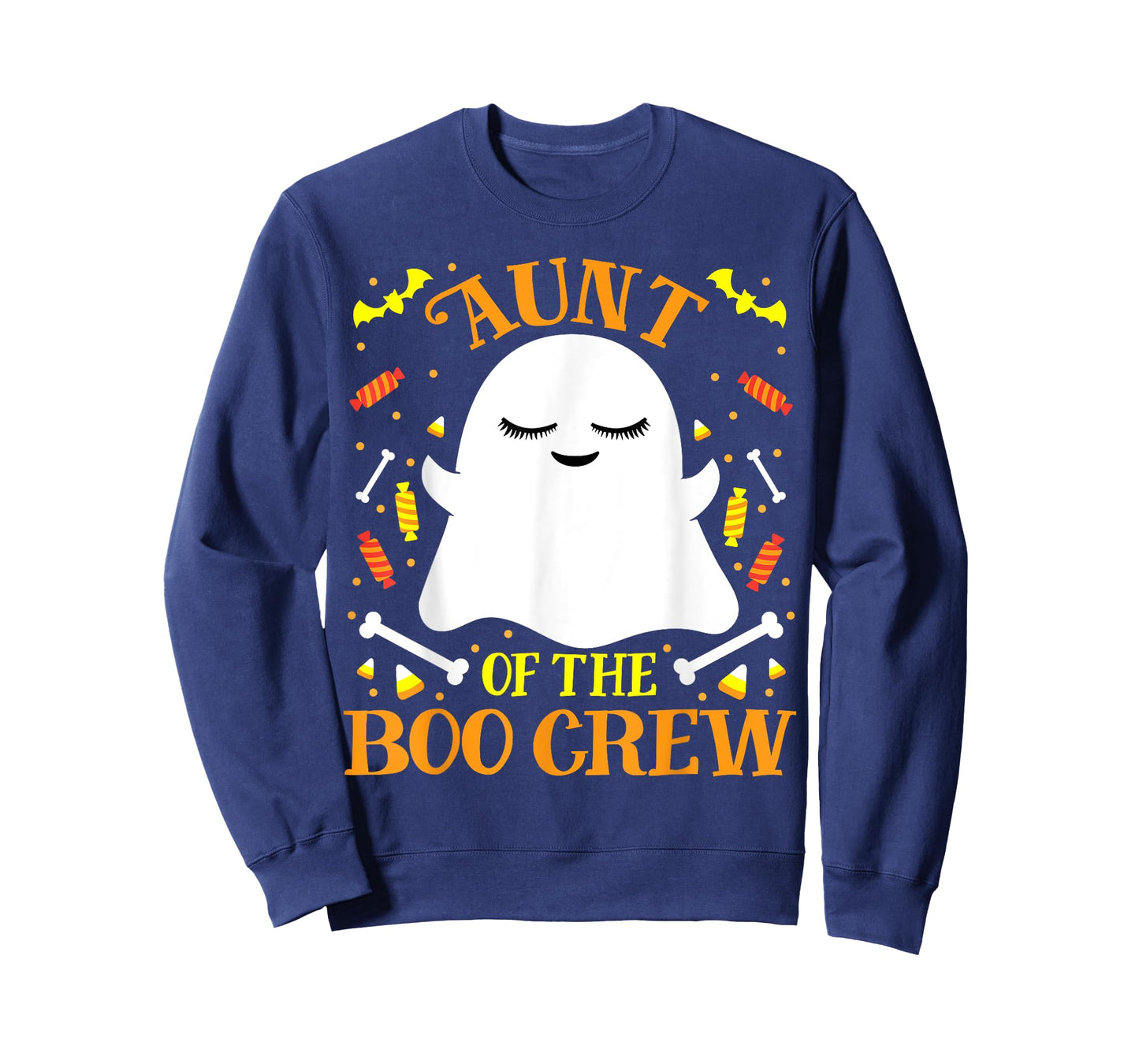 Aunt Boo Crew Ghost Matching Family Set Auntie Halloween T-Shirt