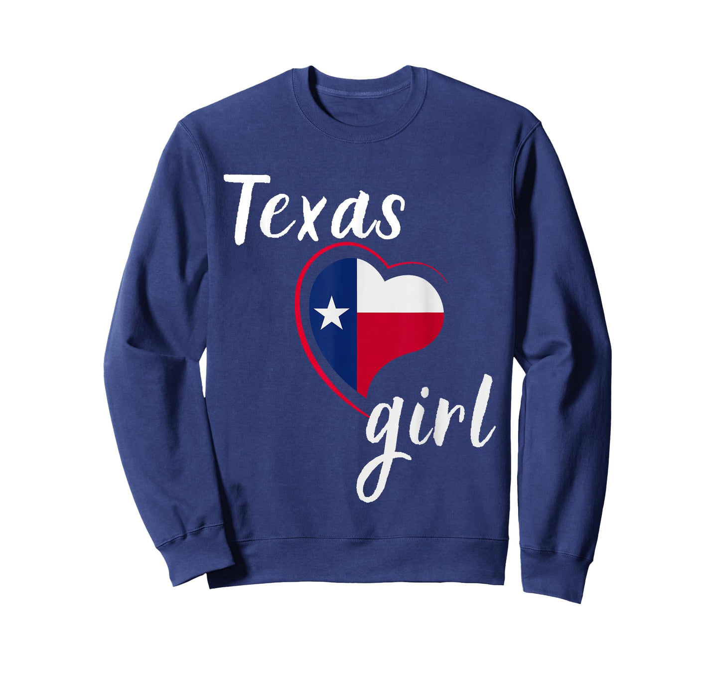 Texas Girl Red White and Blue Texas Flag T-Shirt