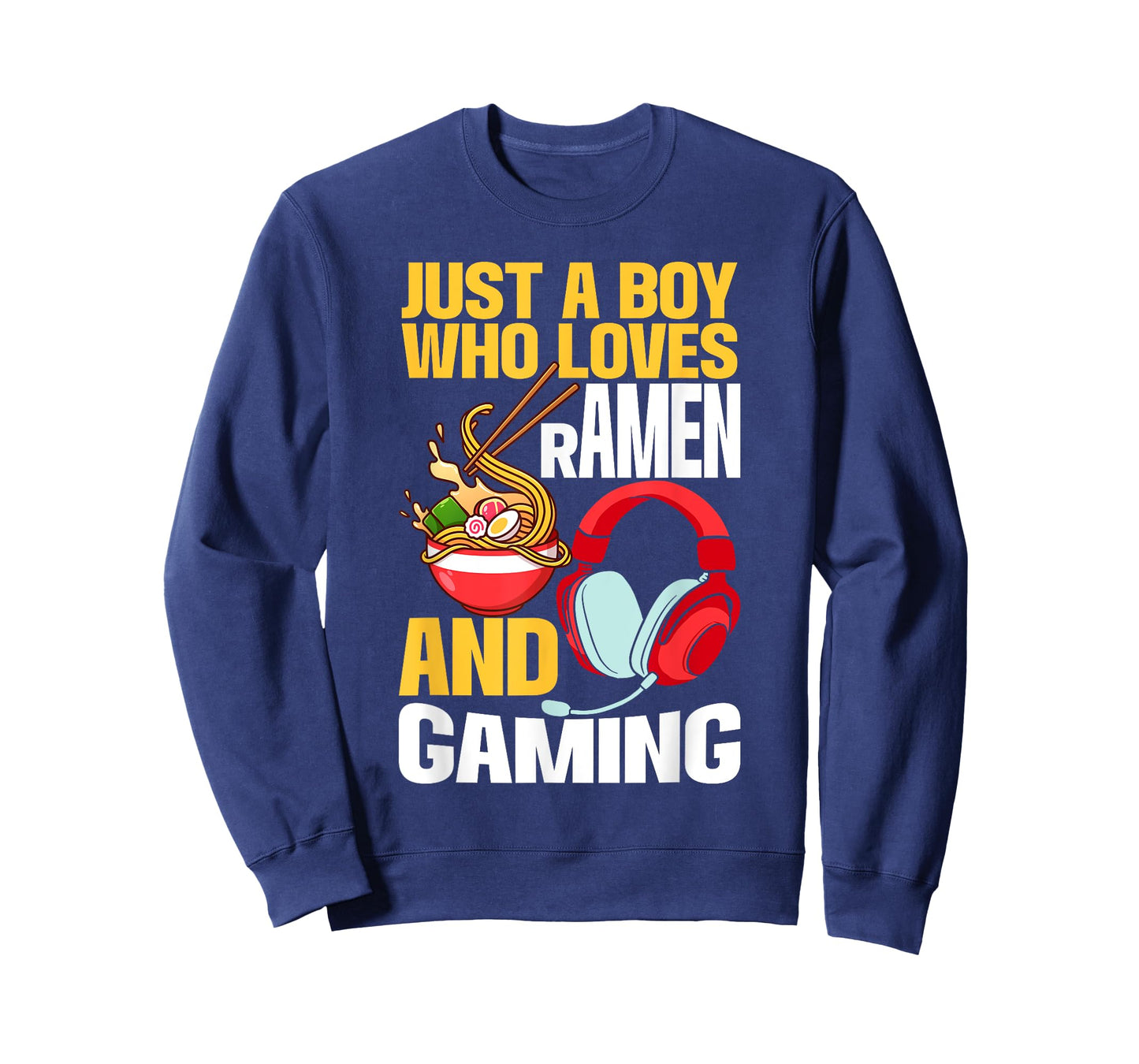 Just A Boy Who Loves Ramen and Gaming Japan Anime Video Game T-Shirt