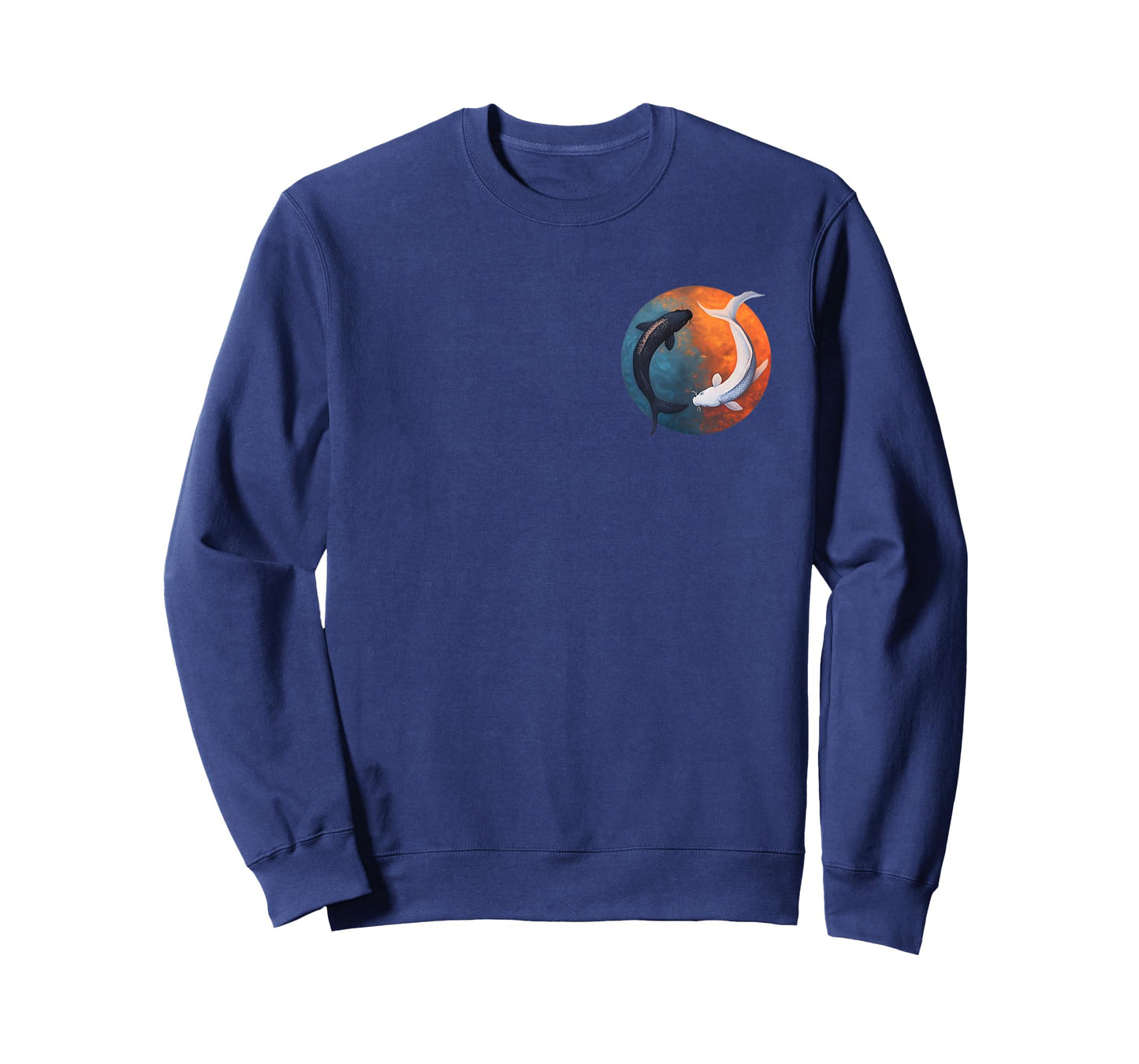 Japanese Koi Fish Yin And Yang Men Women Fisher Fishing T-Shirt