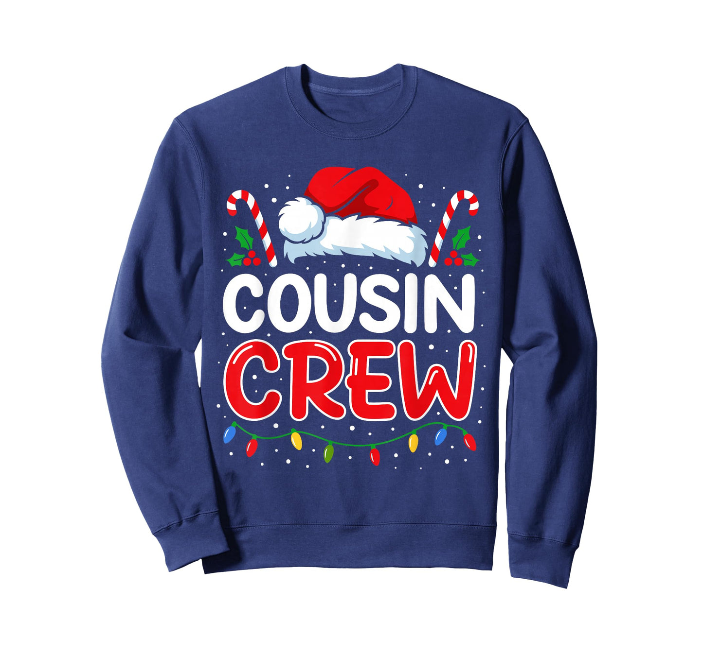 Christmas Cousin Crew Candy Cane Family Matching Pjm Holiday T-Shirt