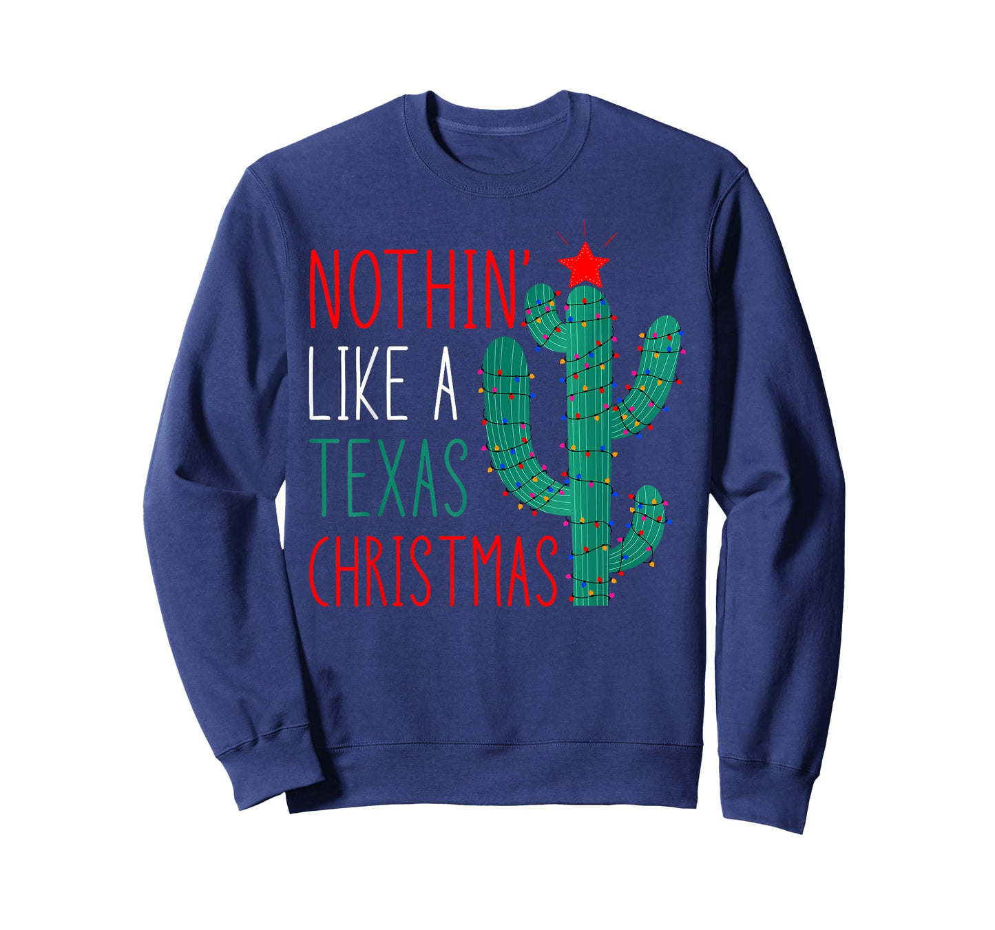 Cute Texas Christmas 2021 Family Matching Adult Unisex Black Crew Neck Short Sleeve T-Shirt