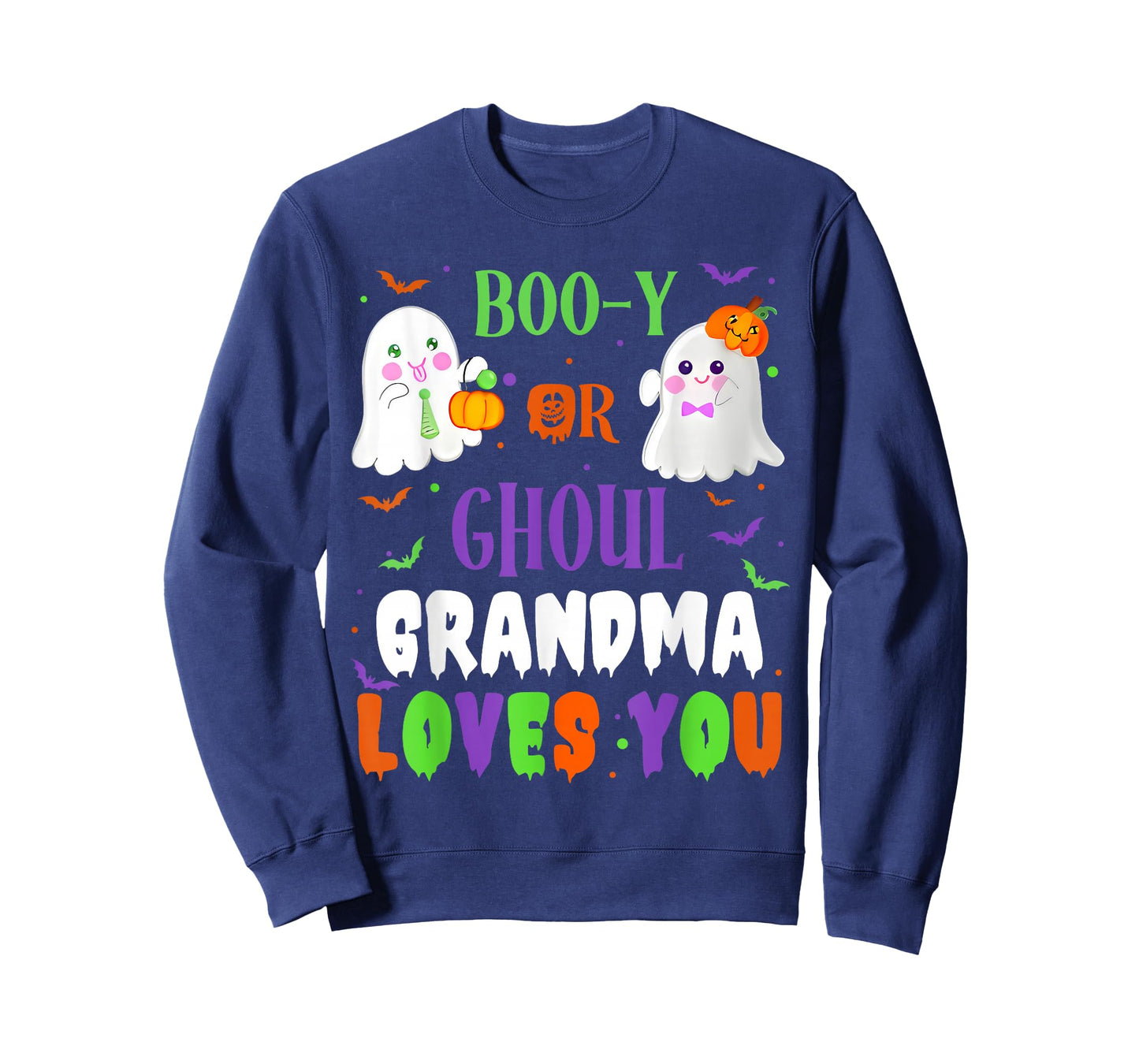 Boo-y Or Ghoul Grandma Loves You Boo Halloween Baby Gender T-Shirt
