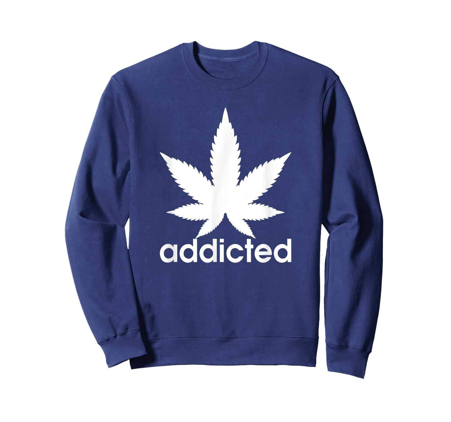 Weed Marijuana Addicted 420 Day Weed Leaf Vintage Retro T-Shirt