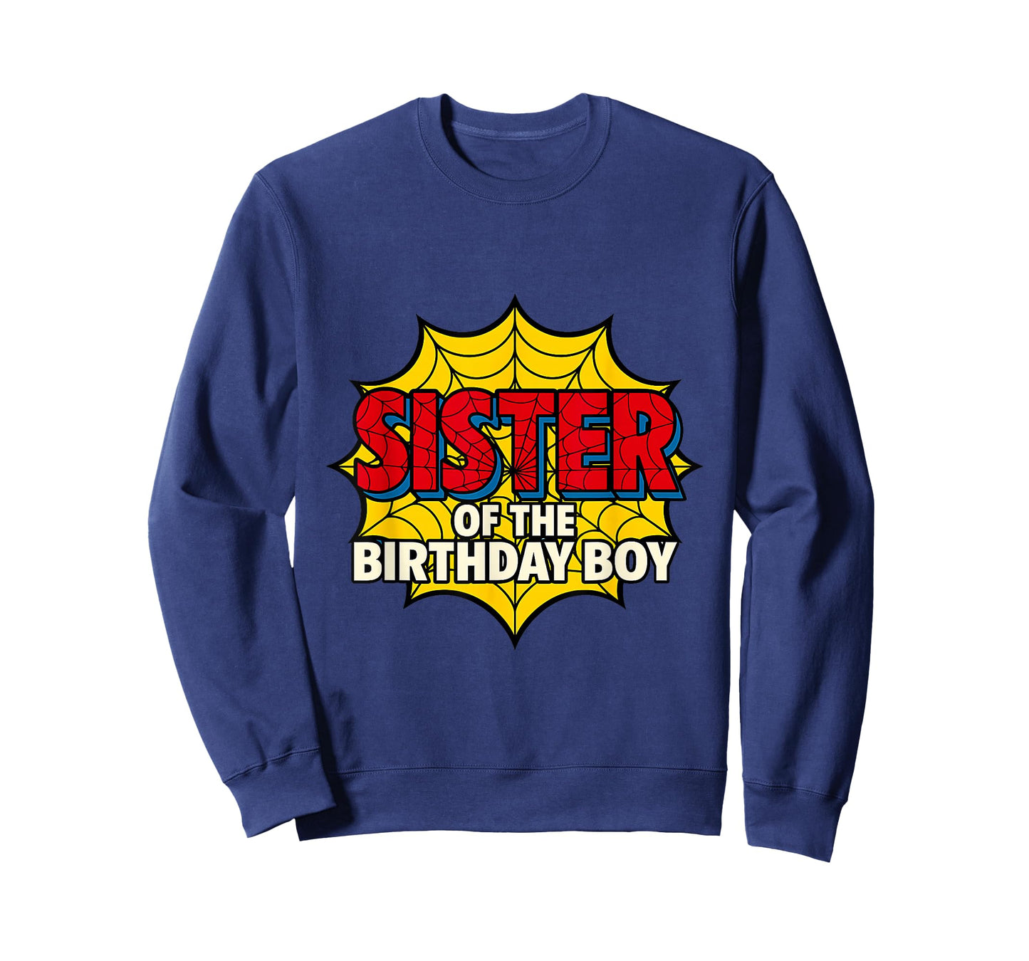 Kids Sister of The Birthday Boy Spider Theme Party Matching T-Shirt